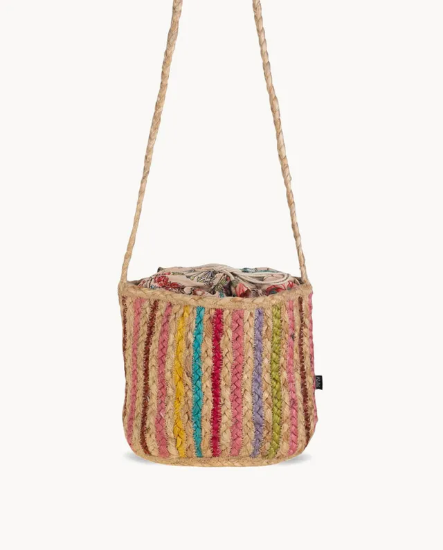 bolso-cubo-de-yute-kbas-cierre-saco-multicolor-natural-y-resistente image 1
