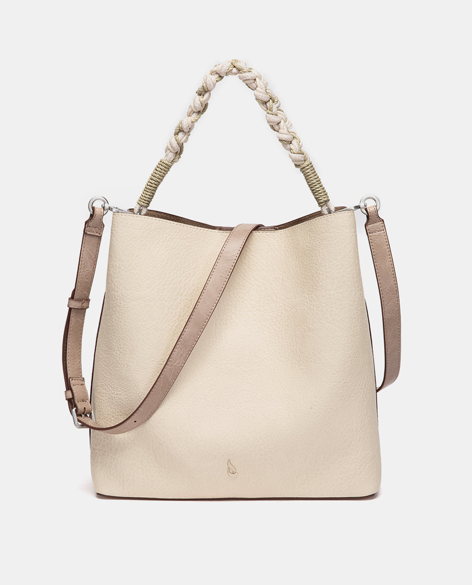 bolso-de-hombro-beige-abbacino-con-asa-de-cuerda-trenzada image 4