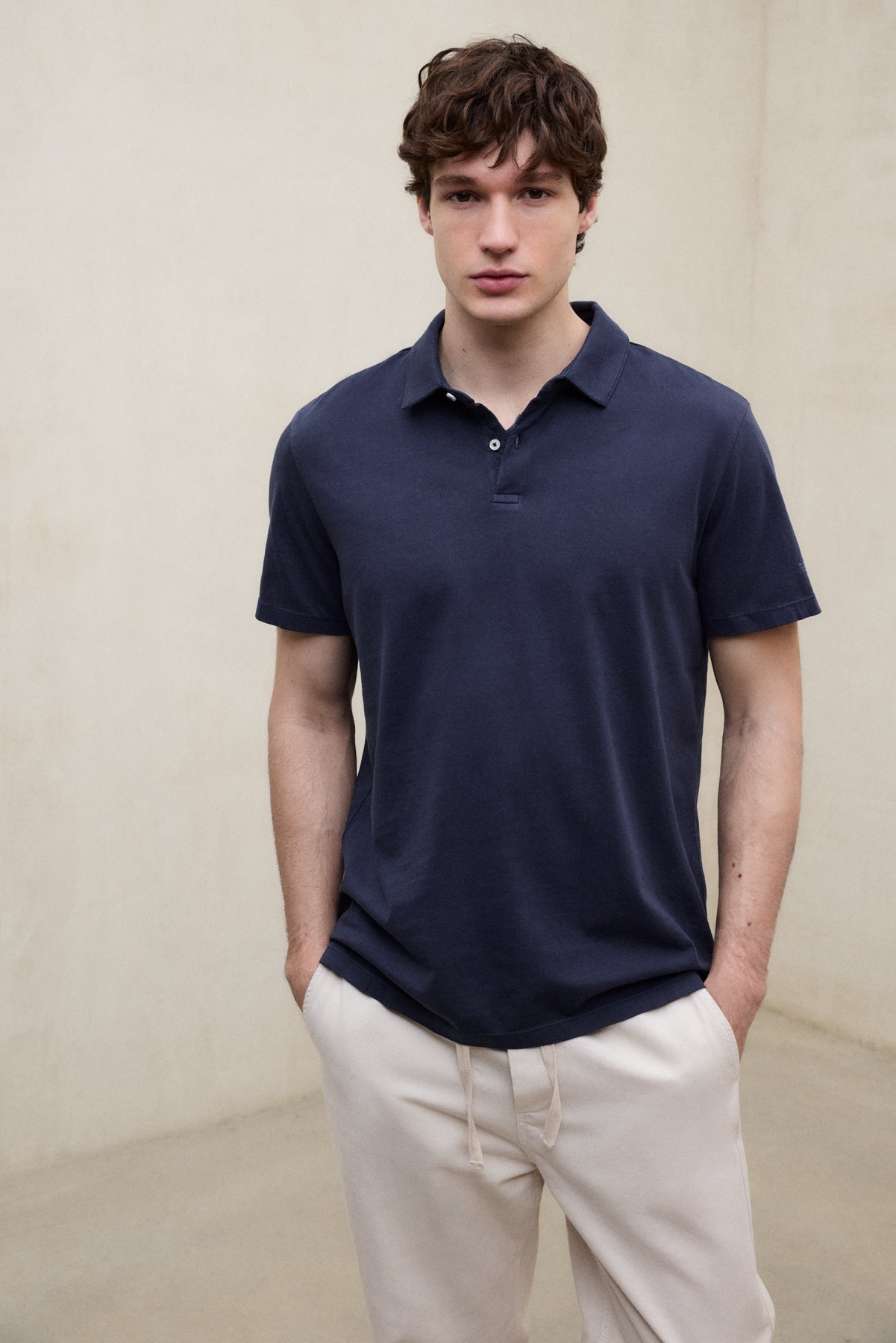 polo-theo-de-ecoalf-para-hombre-punto-jersey-100-algod-n-reciclado-azul-marino-f image 3