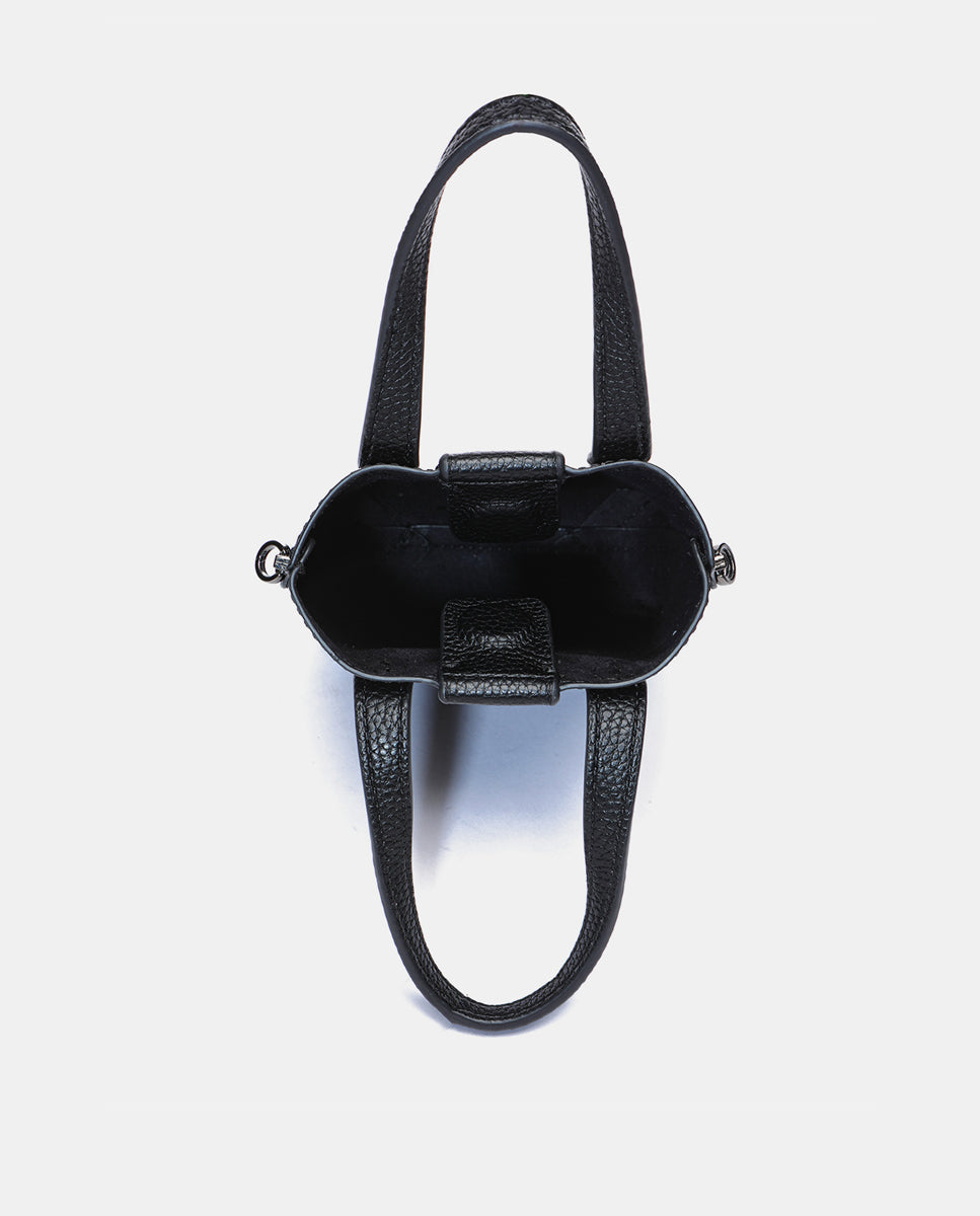 abbacino-bolso-mano-mini-charol-negro-con-bandolera image 6