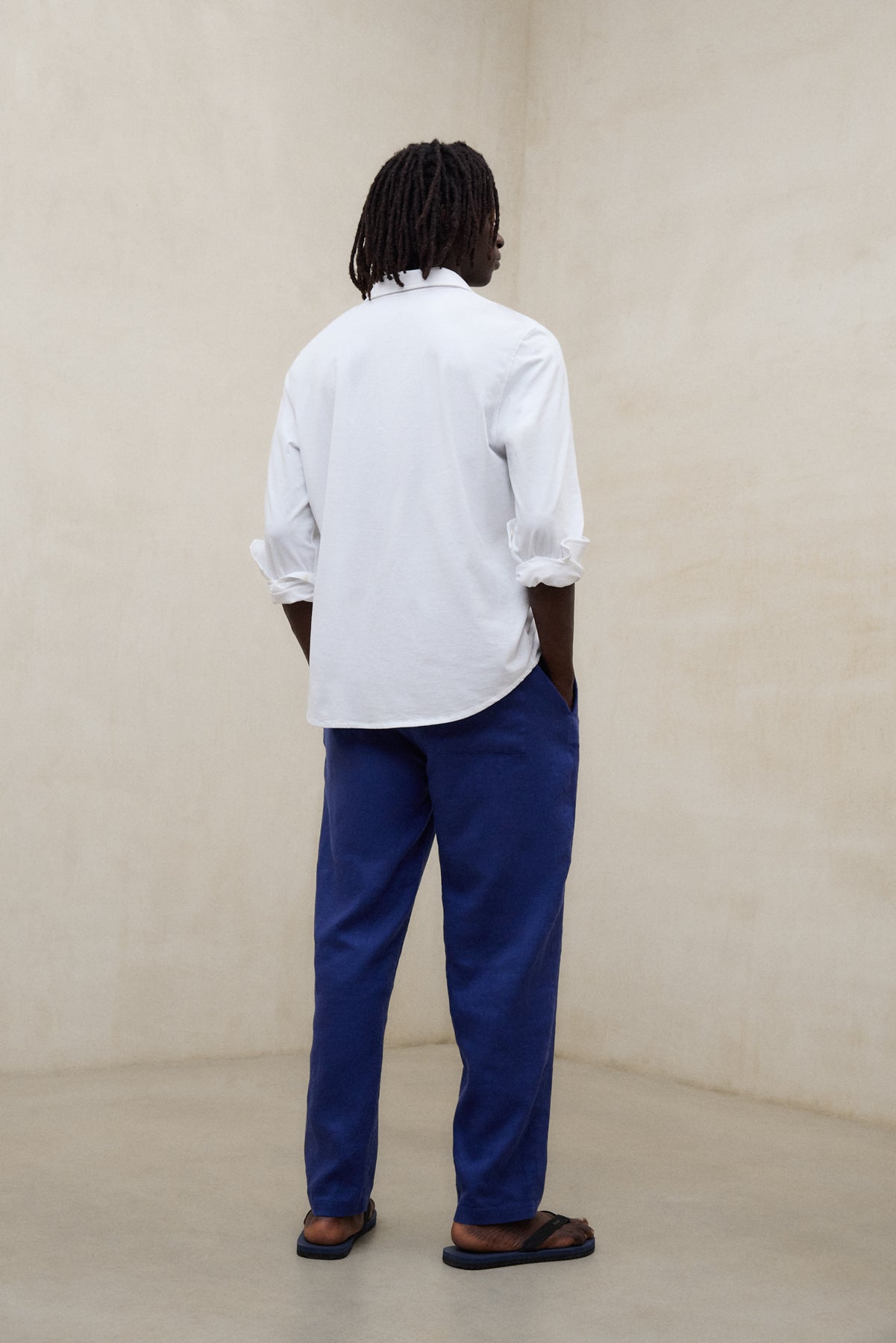 ecoalf-pantalones-de-lino-ethiwin-azul-80-lino-fit-regular image 2