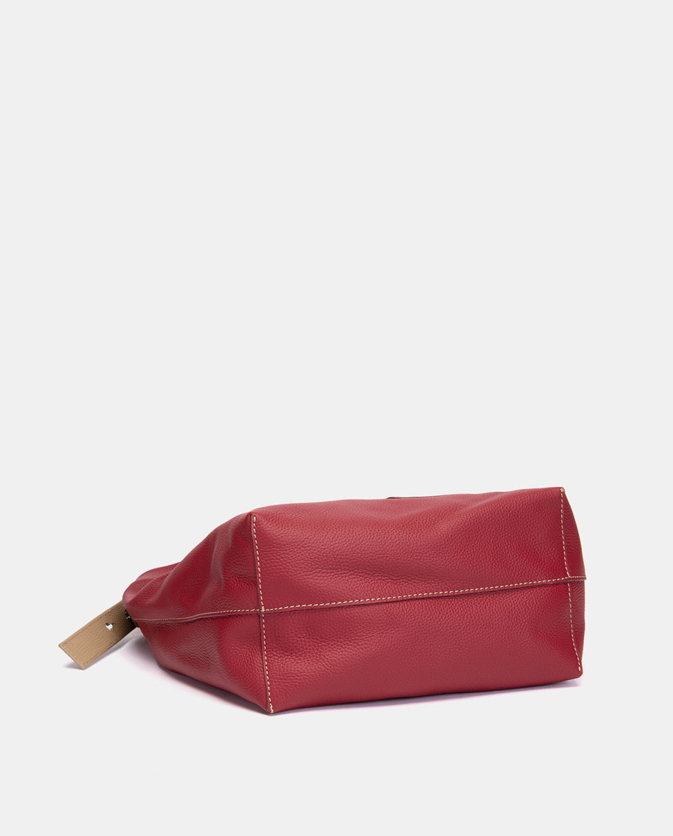 abbacino-bolso-de-hombro-en-piel-rojo image 8