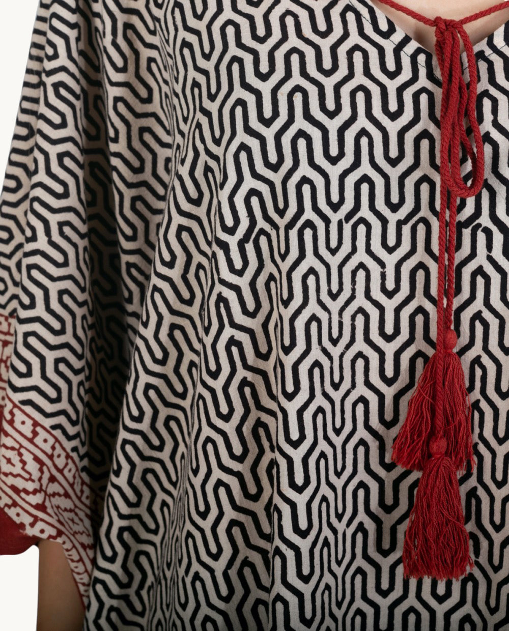 kbas-kurta-de-algod-n-talla-nica-color-negro-prenda-tnica-esencial image 4