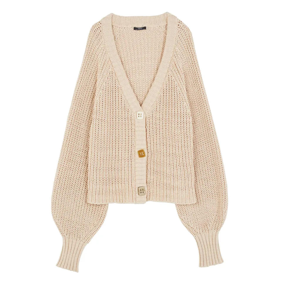 parfois-chaqueta-de-punto-manga-abullonada-mujer image 1