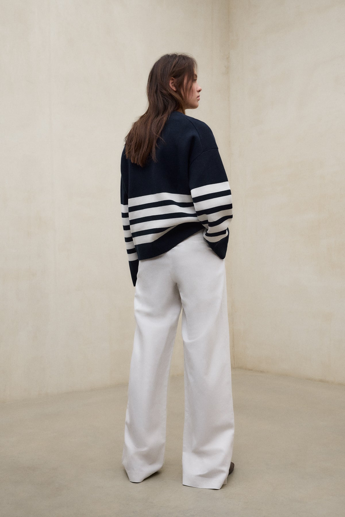 pantalones-de-lino-miel-blanco-de-mujer-ecoalf image 3
