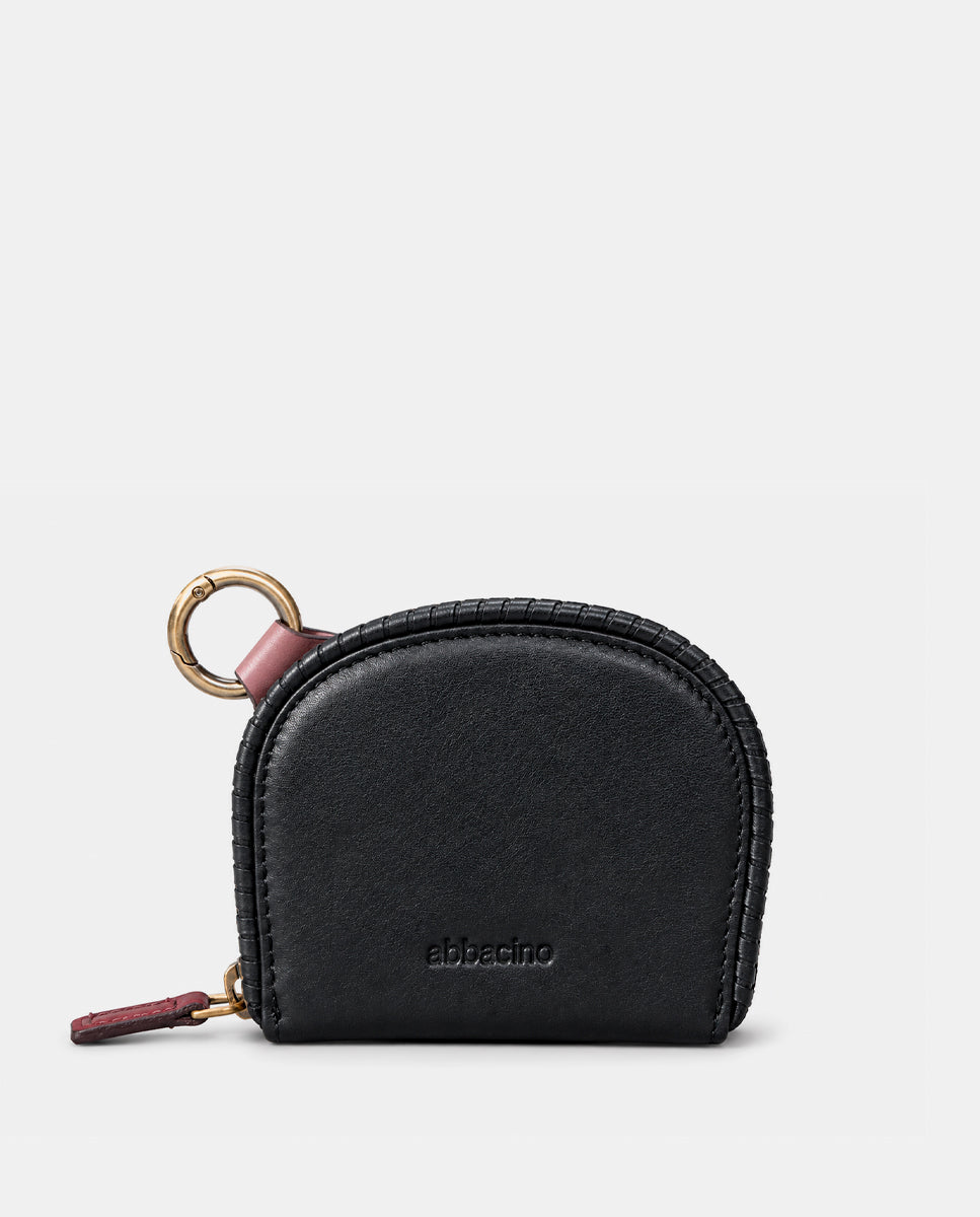 abbacino-monedero-mujer-piel-negro-media-luna image 1