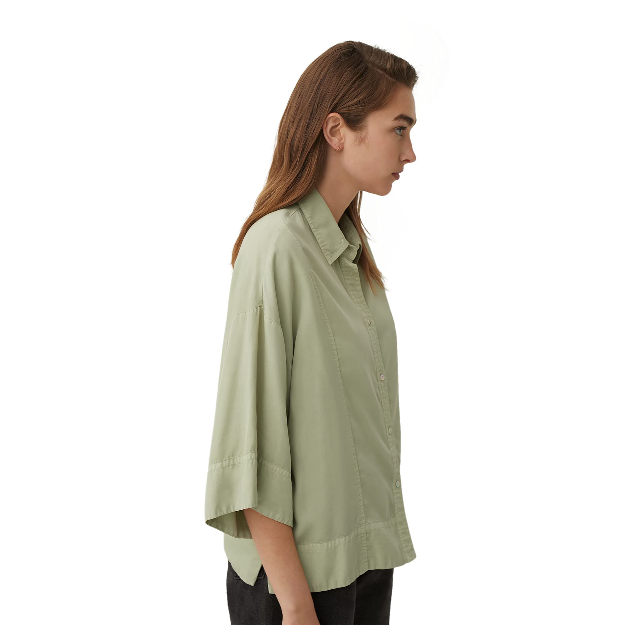 parfois-camisa-oversize-lyocell-mujer-2 image 5