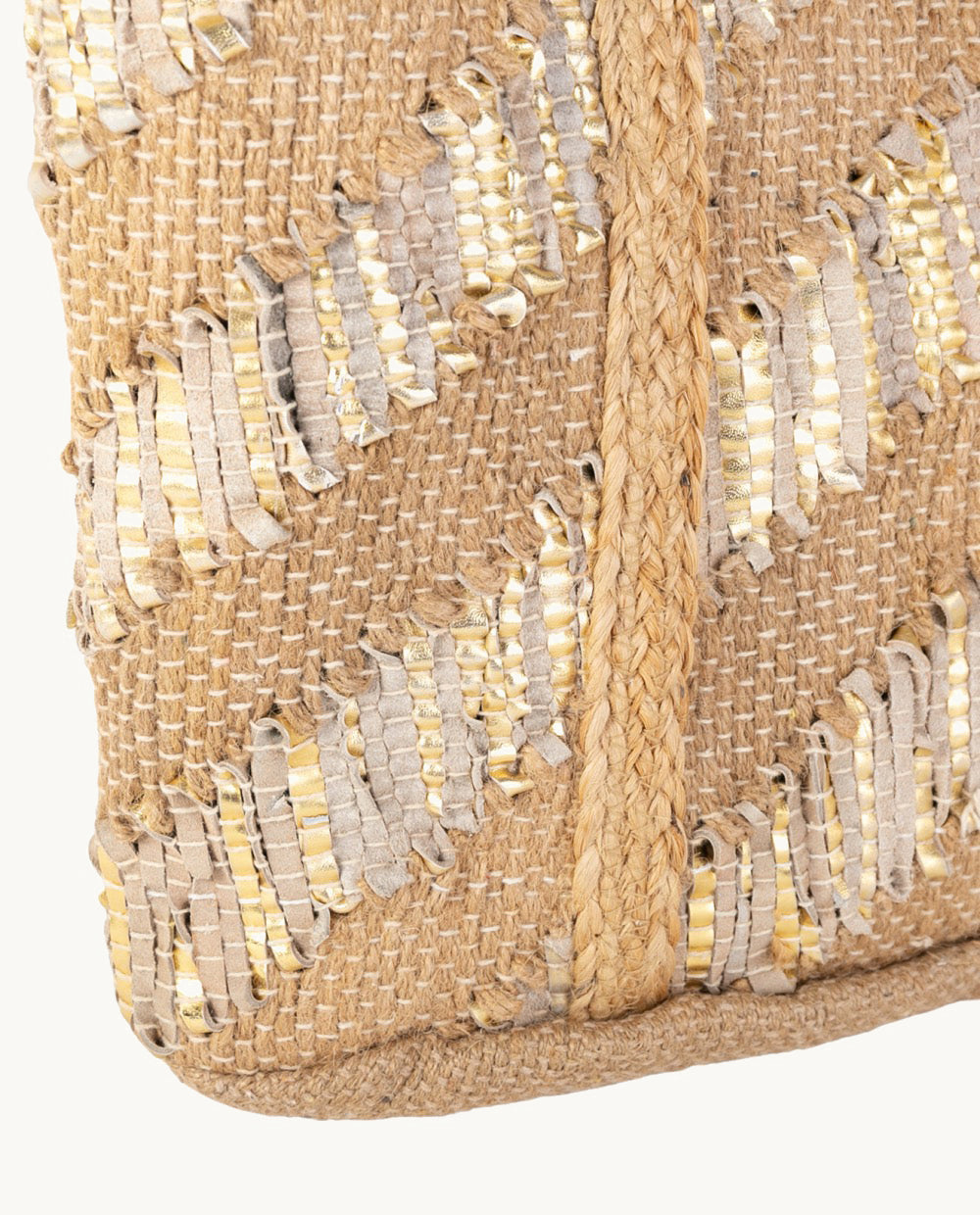 kbas-tote-piel-y-yute-color-oro-bolso-amplio-y-elegante image 3