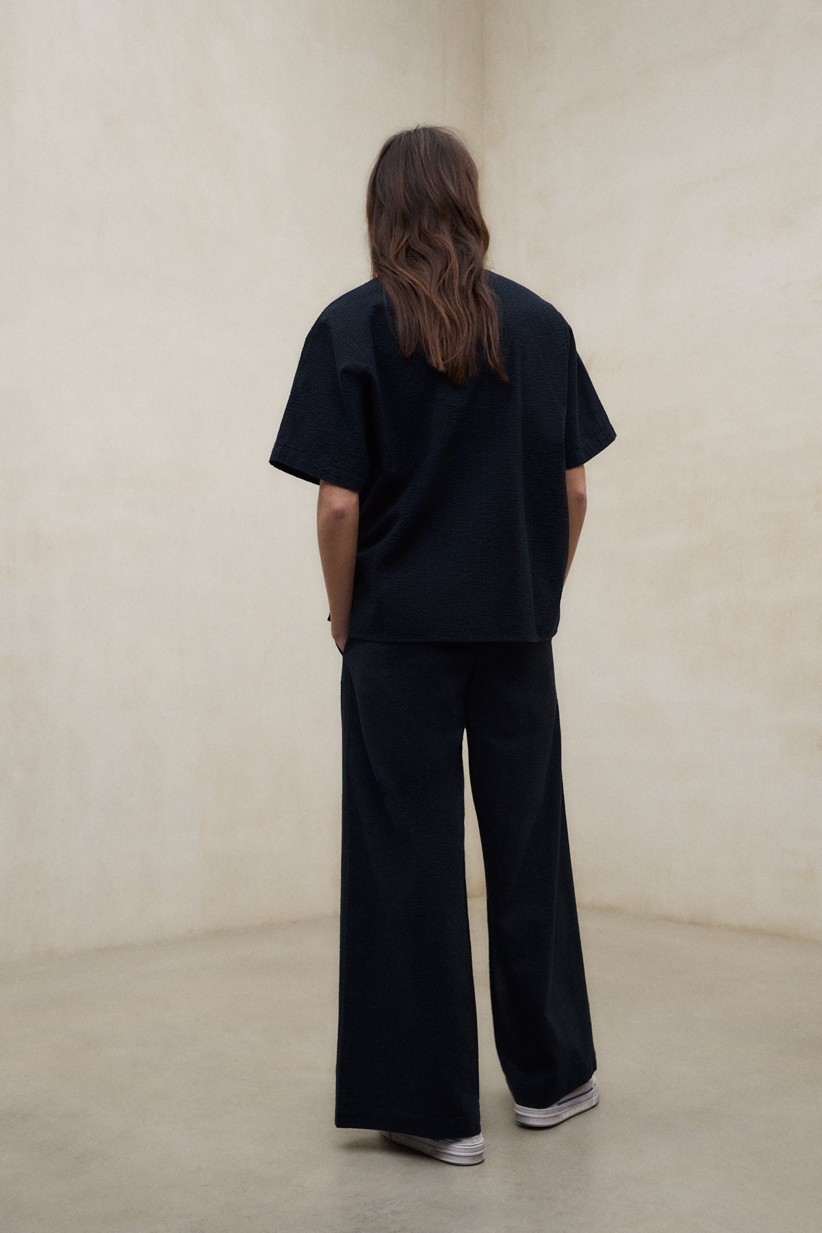 ecoalf-camisa-melania-de-seersucker-azul-marino-para-mujer-70-algod-n-org-nico-f image 3