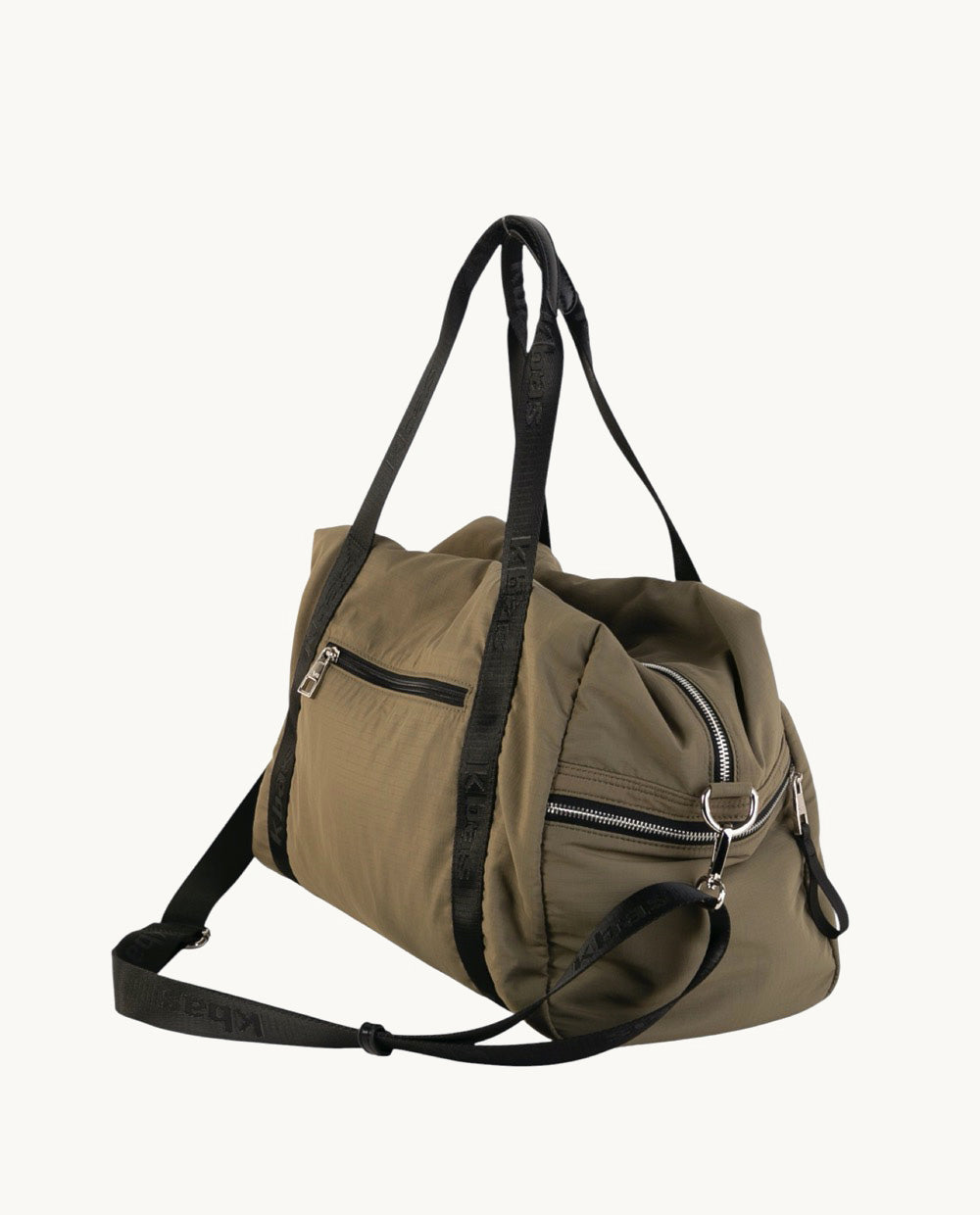 bolso-bowling-gym-de-nylon-kbas-color-kaki image 2