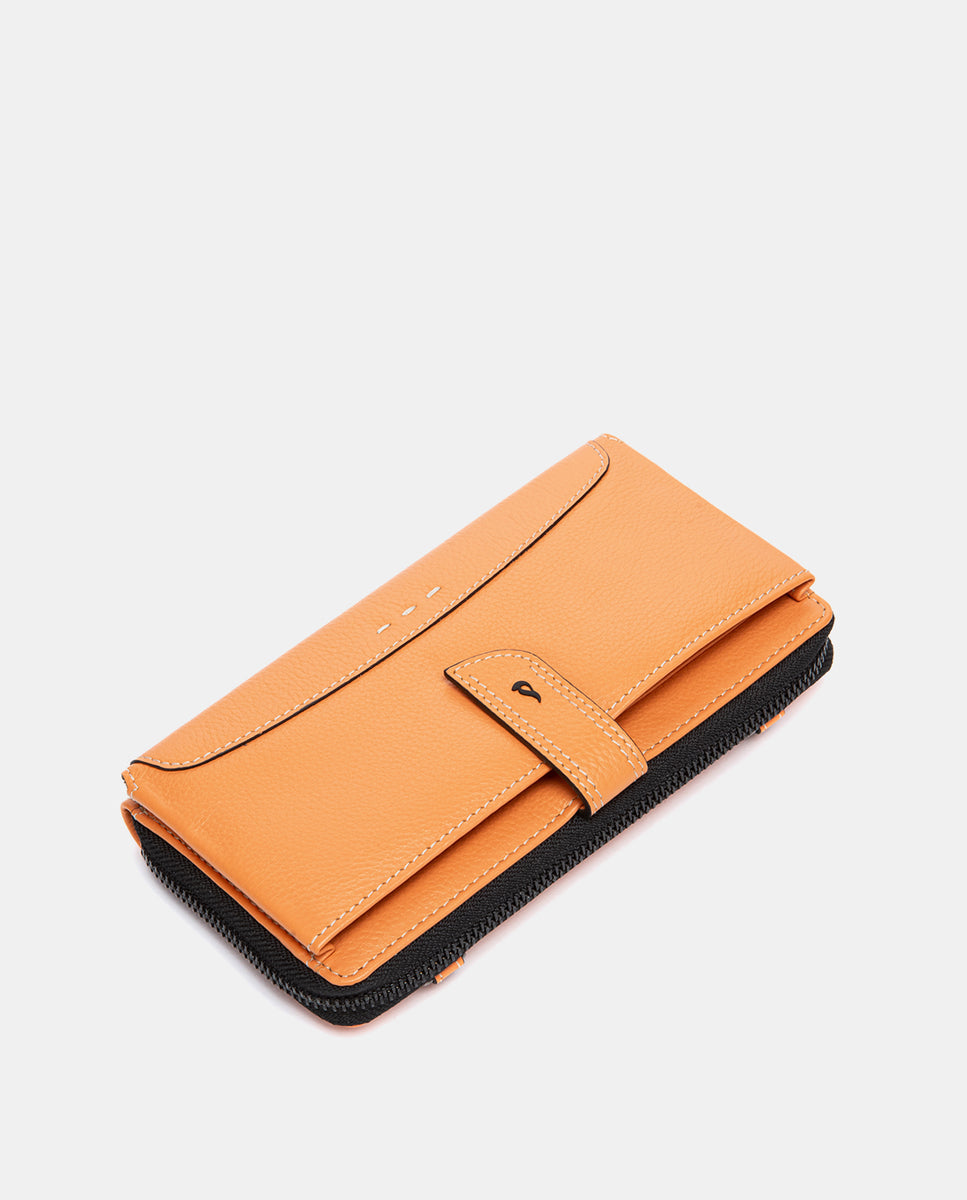 abbacino-cartera-grande-mujer-piel-vacuna-naranja image 6
