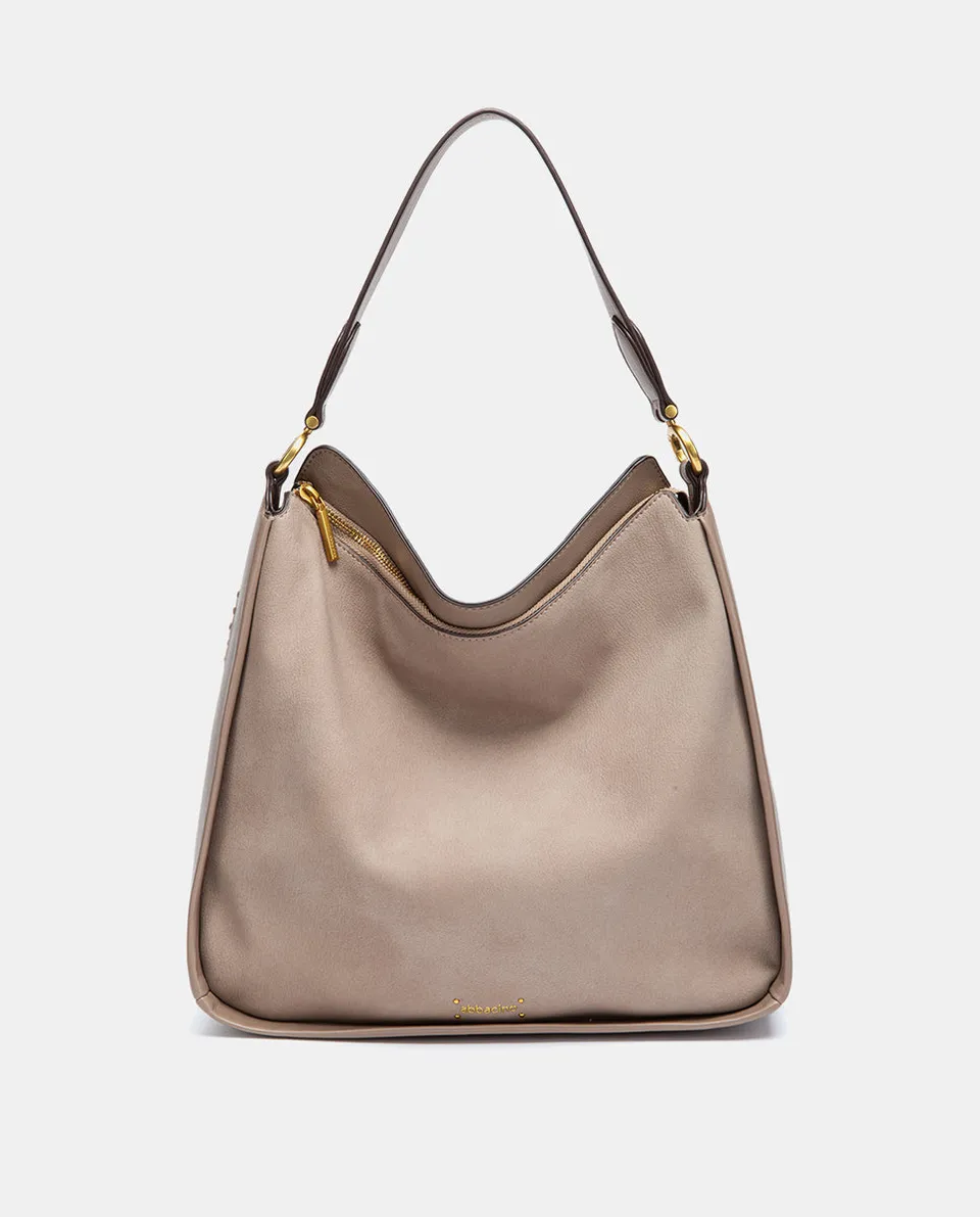 abbacino-bolso-de-hombro-beige-en-materiales-reciclados image 1