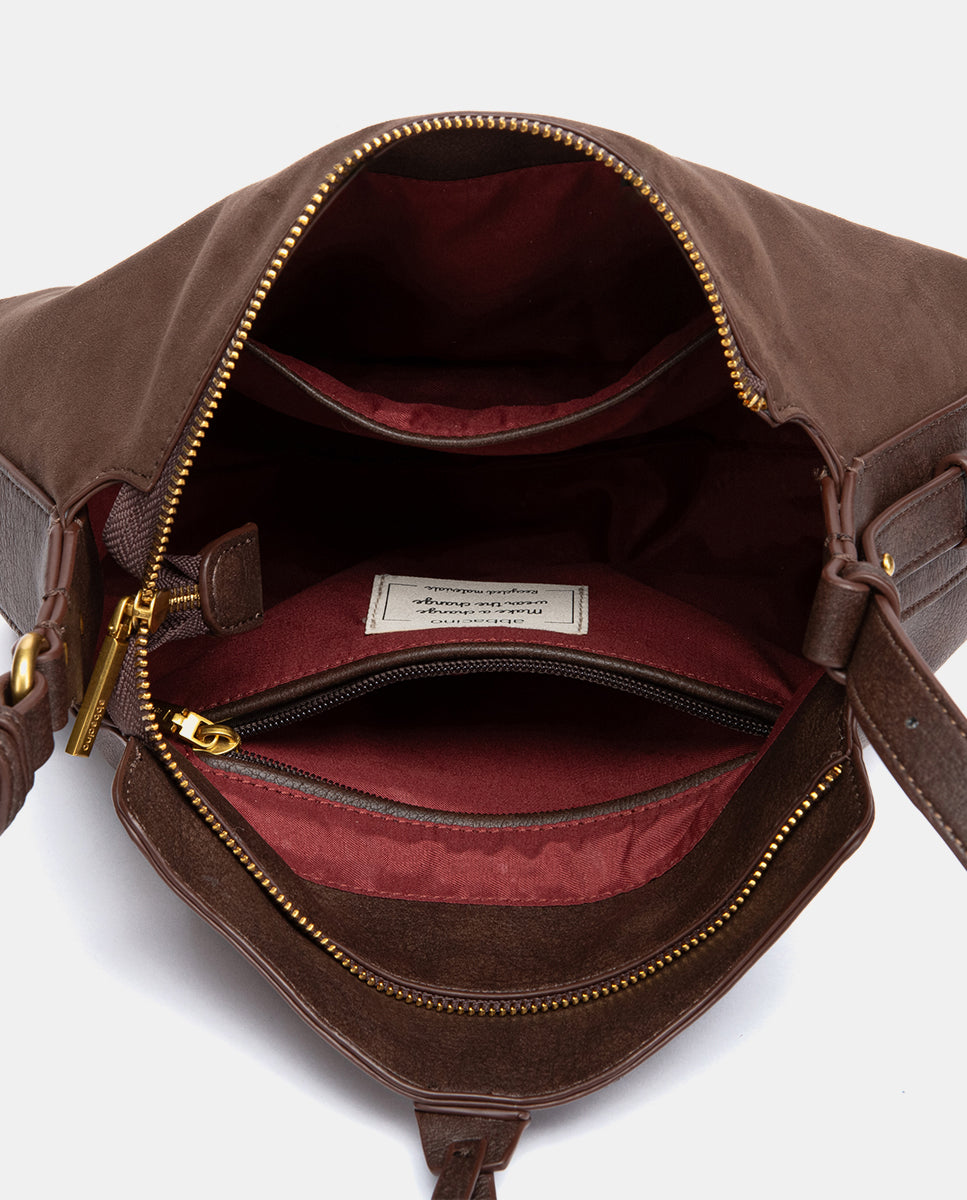 bandolera-abbacino-con-borla-marr-n-de-antelina-reciclada image 6