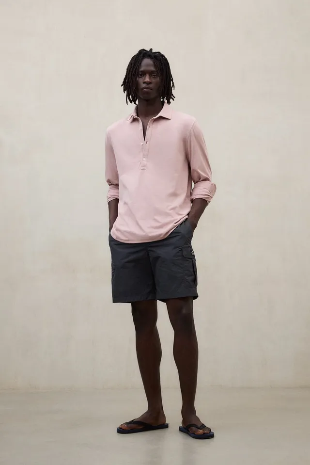 camisa-ecoalf-will-rosa-para-hombre image 1