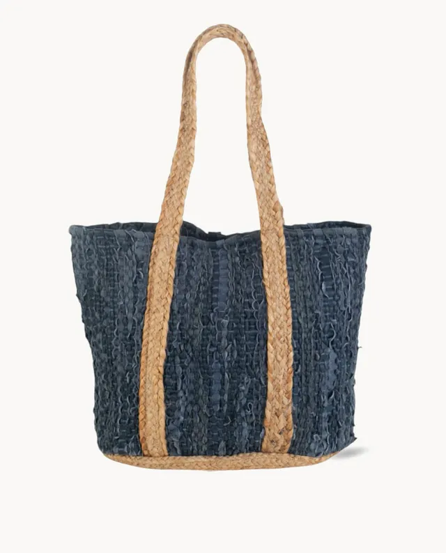 bolso-kbas-tote-de-serraje-reciclado-y-yute-color-azul image 1