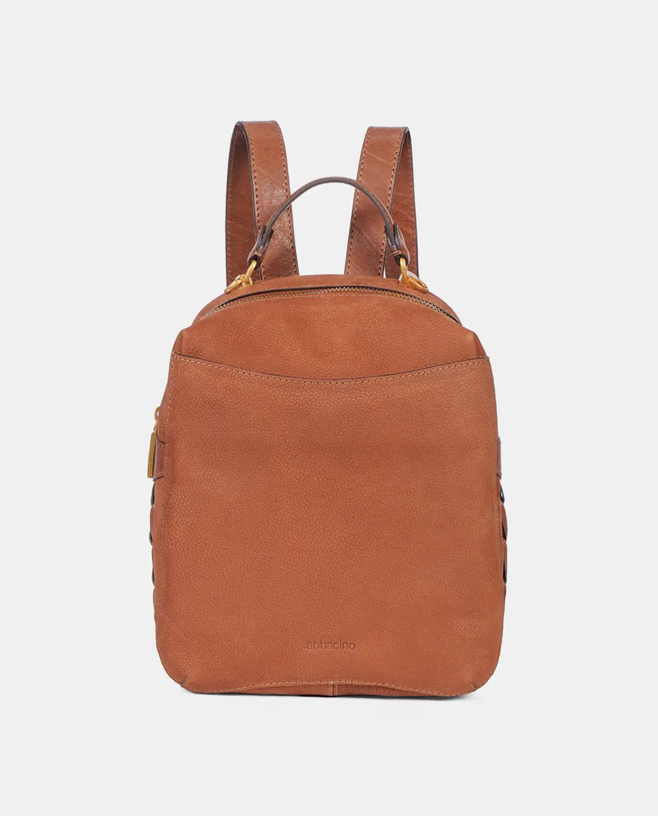 abbacino-mochila-lua-en-nobuck-cognac image 1
