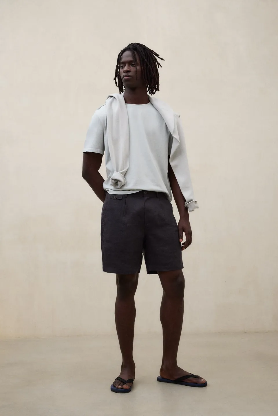 ecoalf-shorts-tika-gris-oscuro image 1
