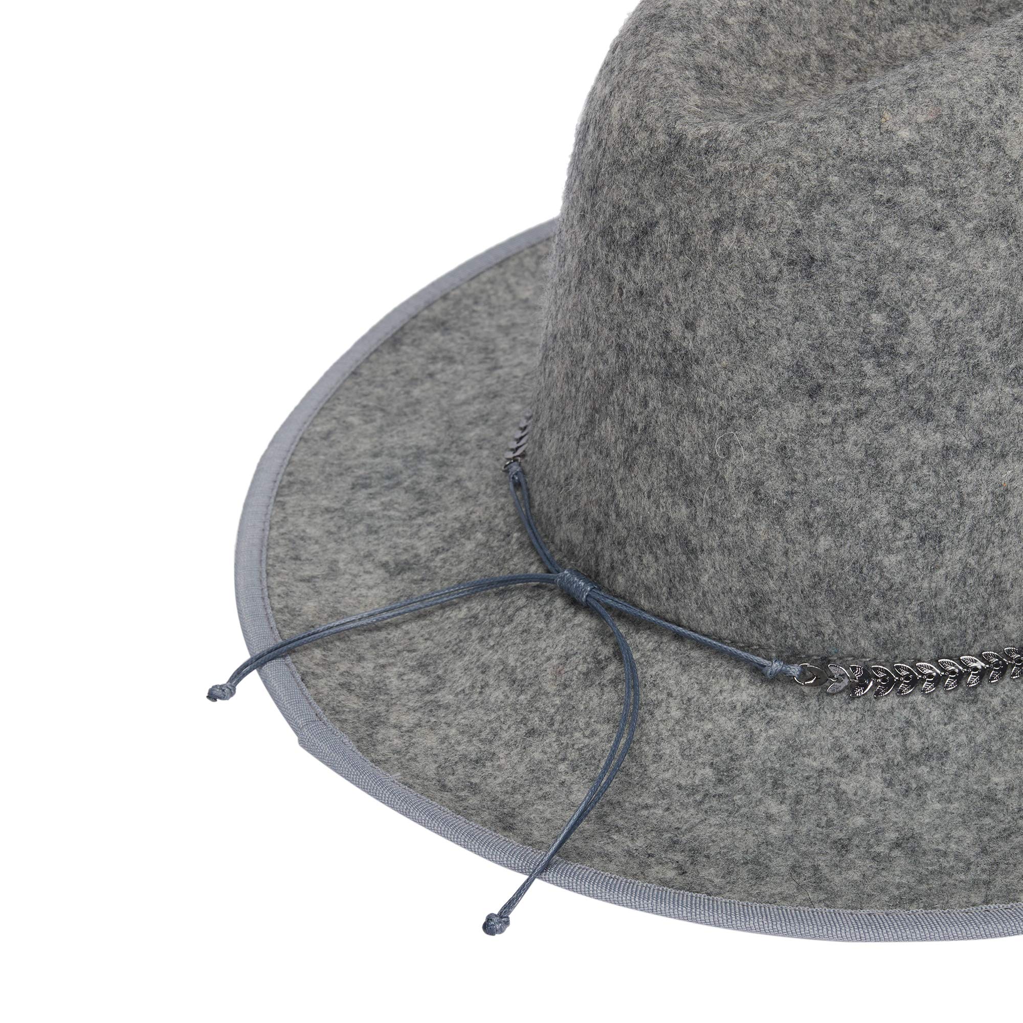 parfois-sombrero-de-lana-cinta-combinada-mujer-gris image 2