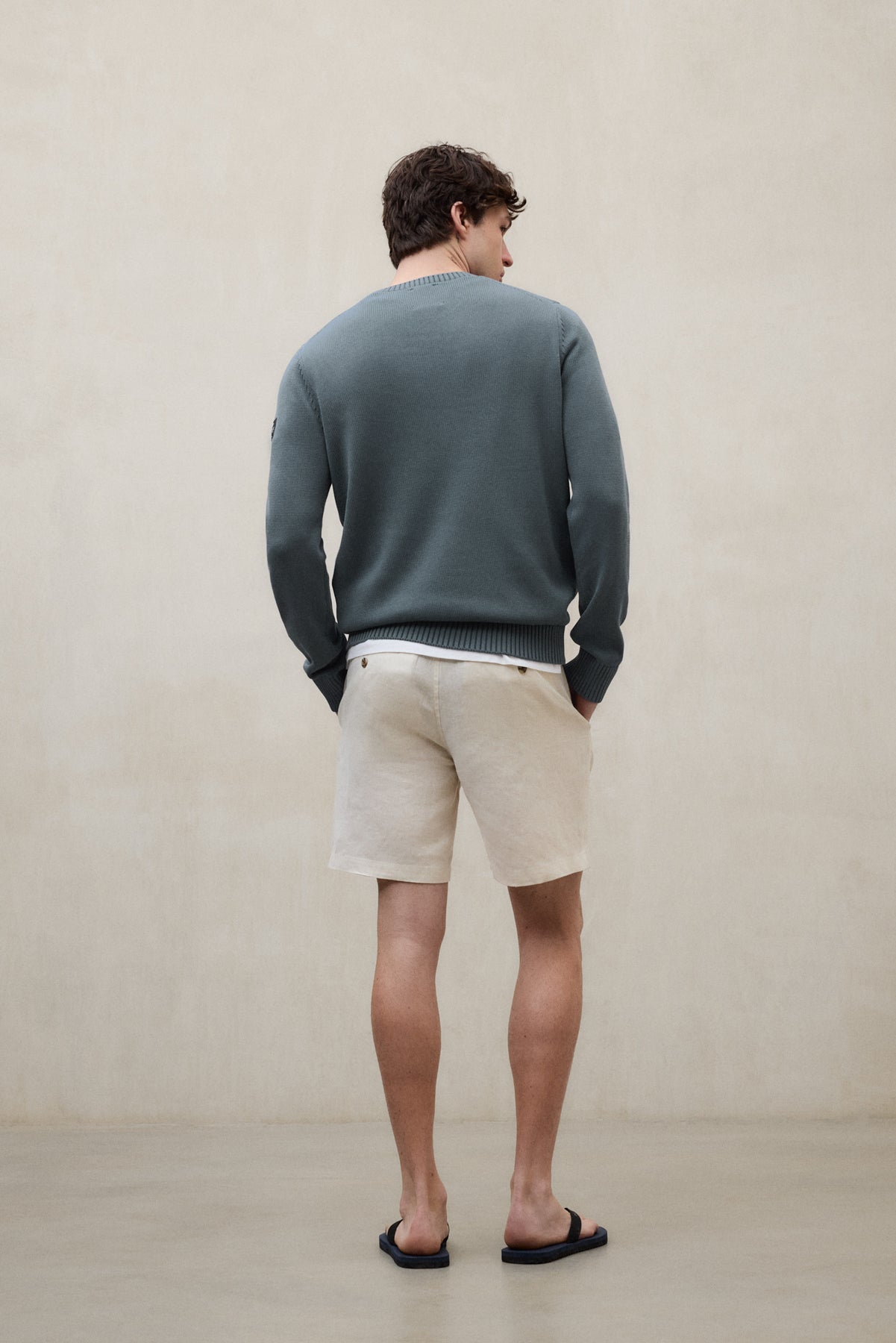 jersey-ecoalf-tail-verde-hombre-50-algod-n-reciclado-fit-regular-lavado-a-la-pie image 2