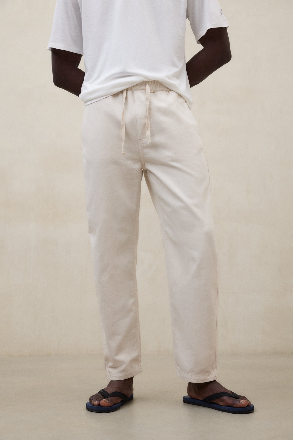 pantalones-gina-de-ecoalf-algod-n-org-nico-beige image 2