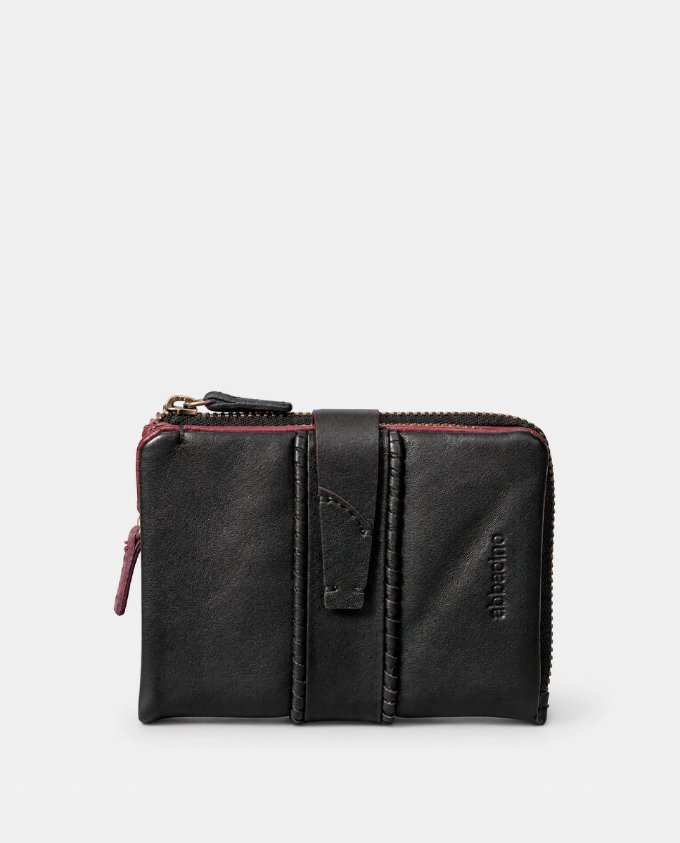 abbacino-cartera-peque-a-piel-negra-mujer-con-monedero image 1