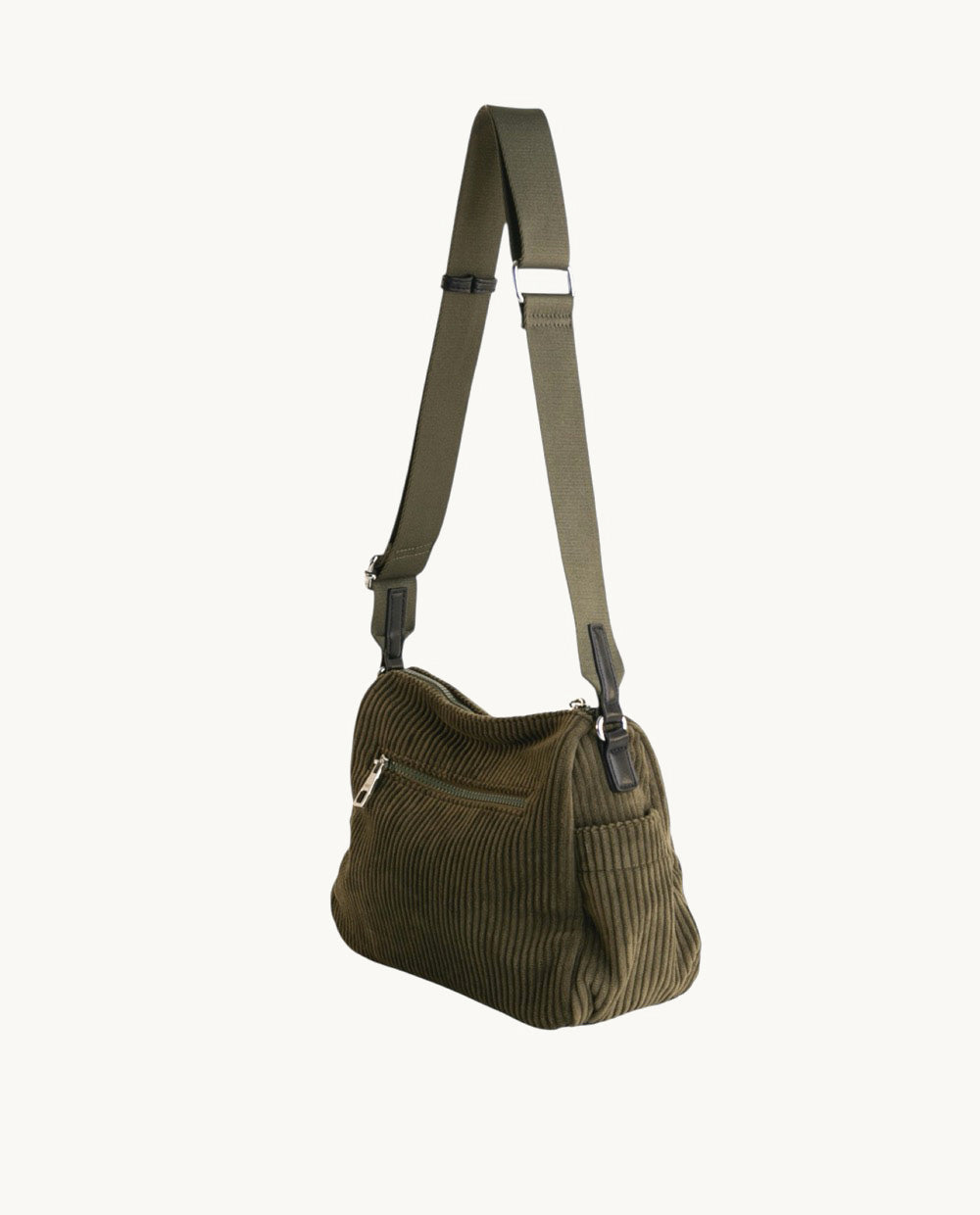 kbas-bandolera-de-pana-color-kaki-40-x-16-x-33-cm-con-cremallera image 2