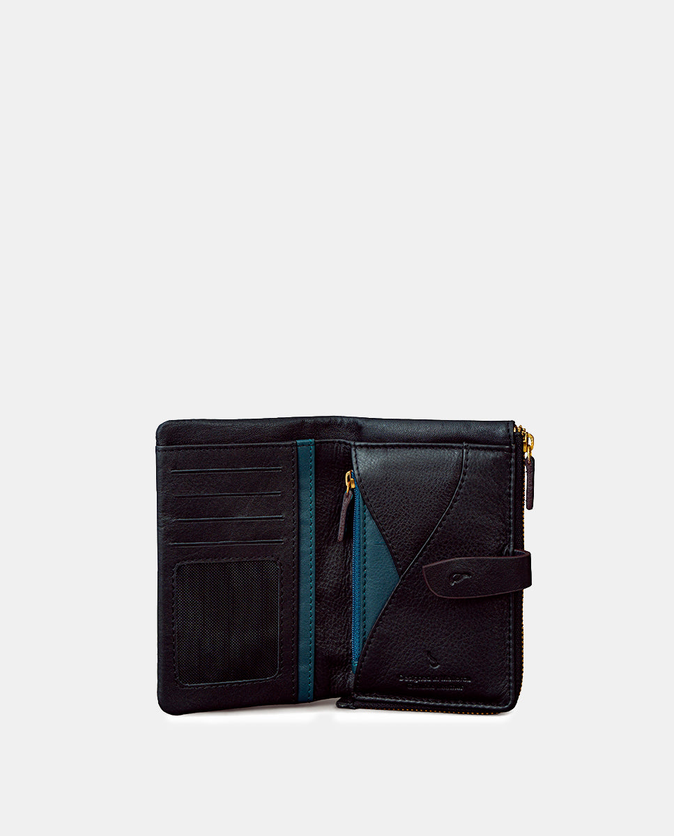 cartera-mediana-abbacino-de-mujer-en-piel-negra image 2
