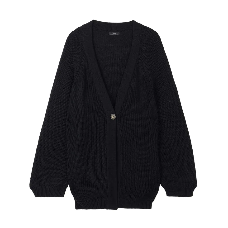 parfois-chaqueta-de-punto-cierre-de-bot-n-negro-mujer image 1
