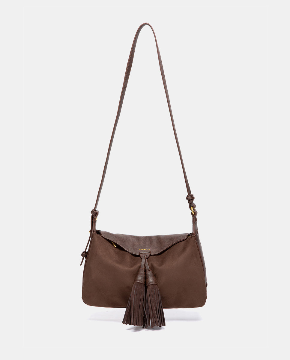 bandolera-abbacino-con-borla-marr-n-de-antelina-reciclada image 4