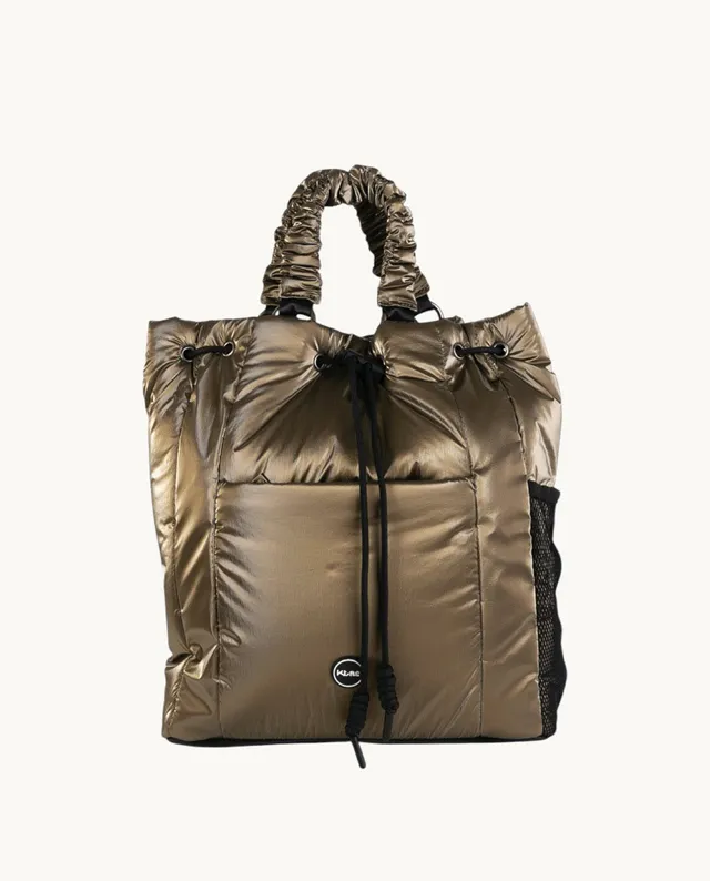 mochila-de-nylon-metalizado-kbas-color-kaki-28x13x33-cm image 1