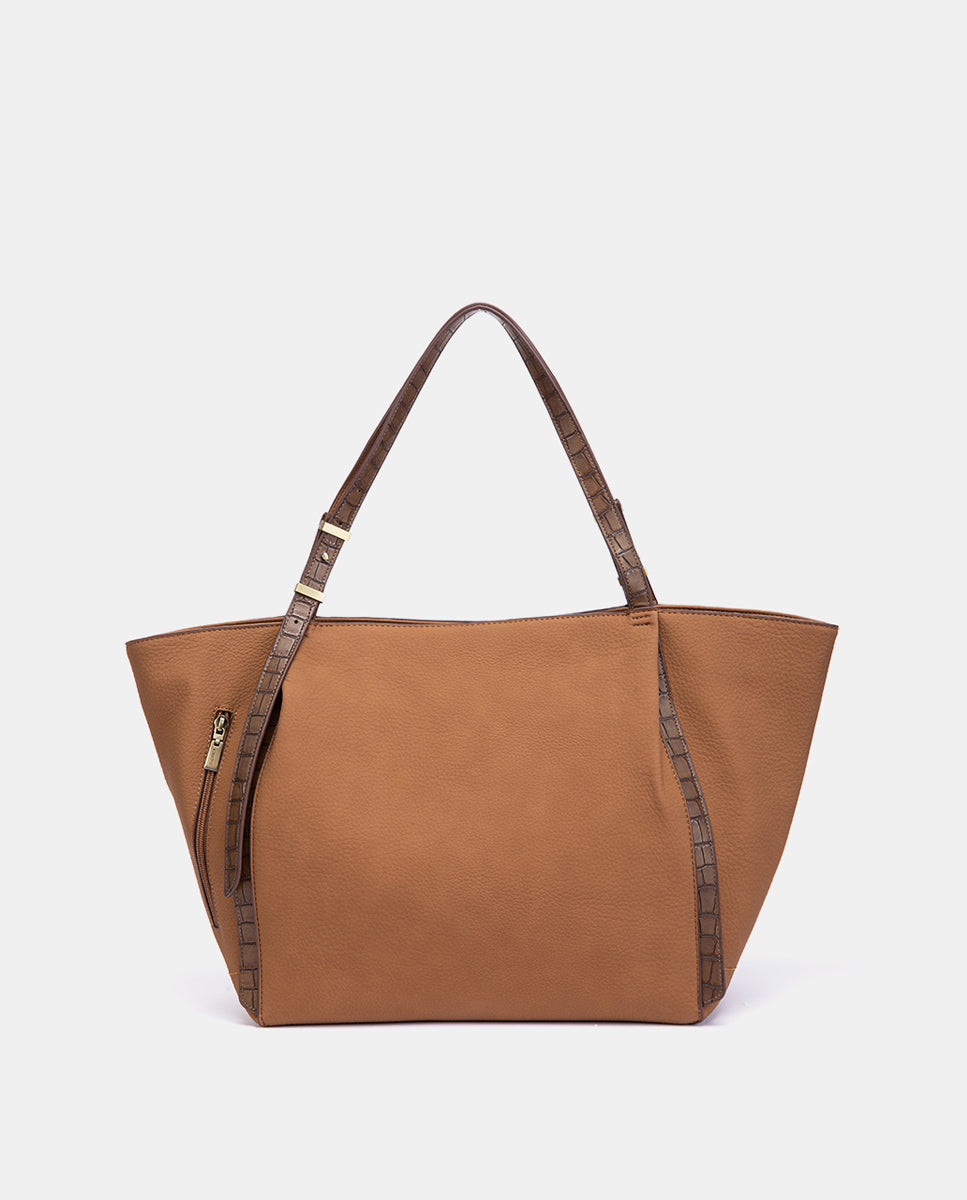 abbacino-shopper-cognac-de-materiales-reciclados-gran-capacidad image 3