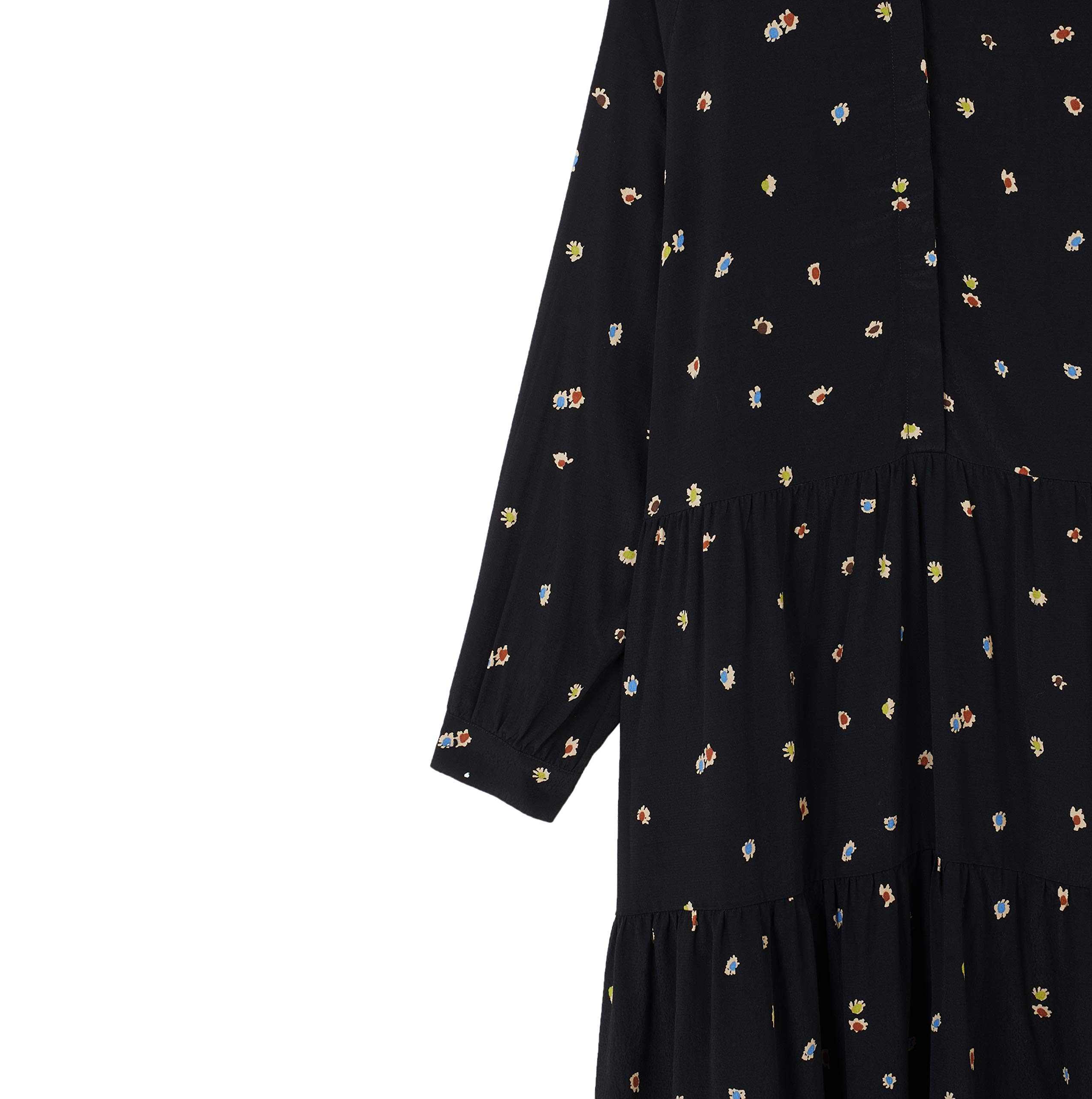 parfois-vestido-estampado-floral-negro-mujer image 2