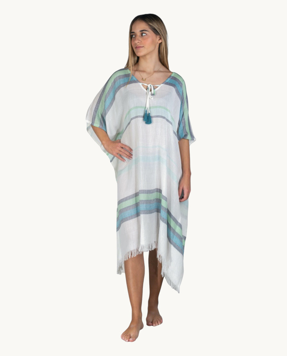 kbas-kurta-de-viscosa-color-aqua-talla-nica image 2