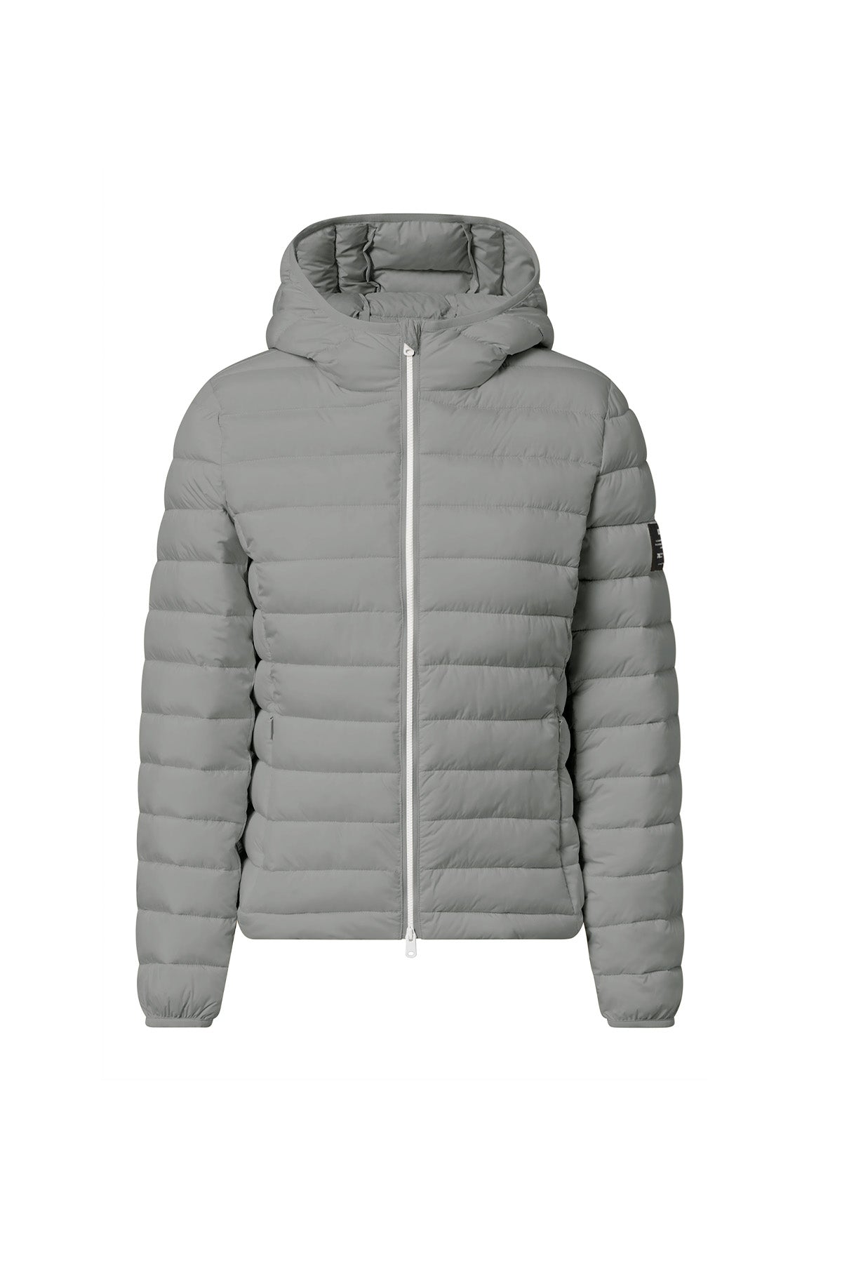chaqueta-atlantic-gris-claro-de-mujer-ecoalf-poliamida-reciclada-ultraligera image 5