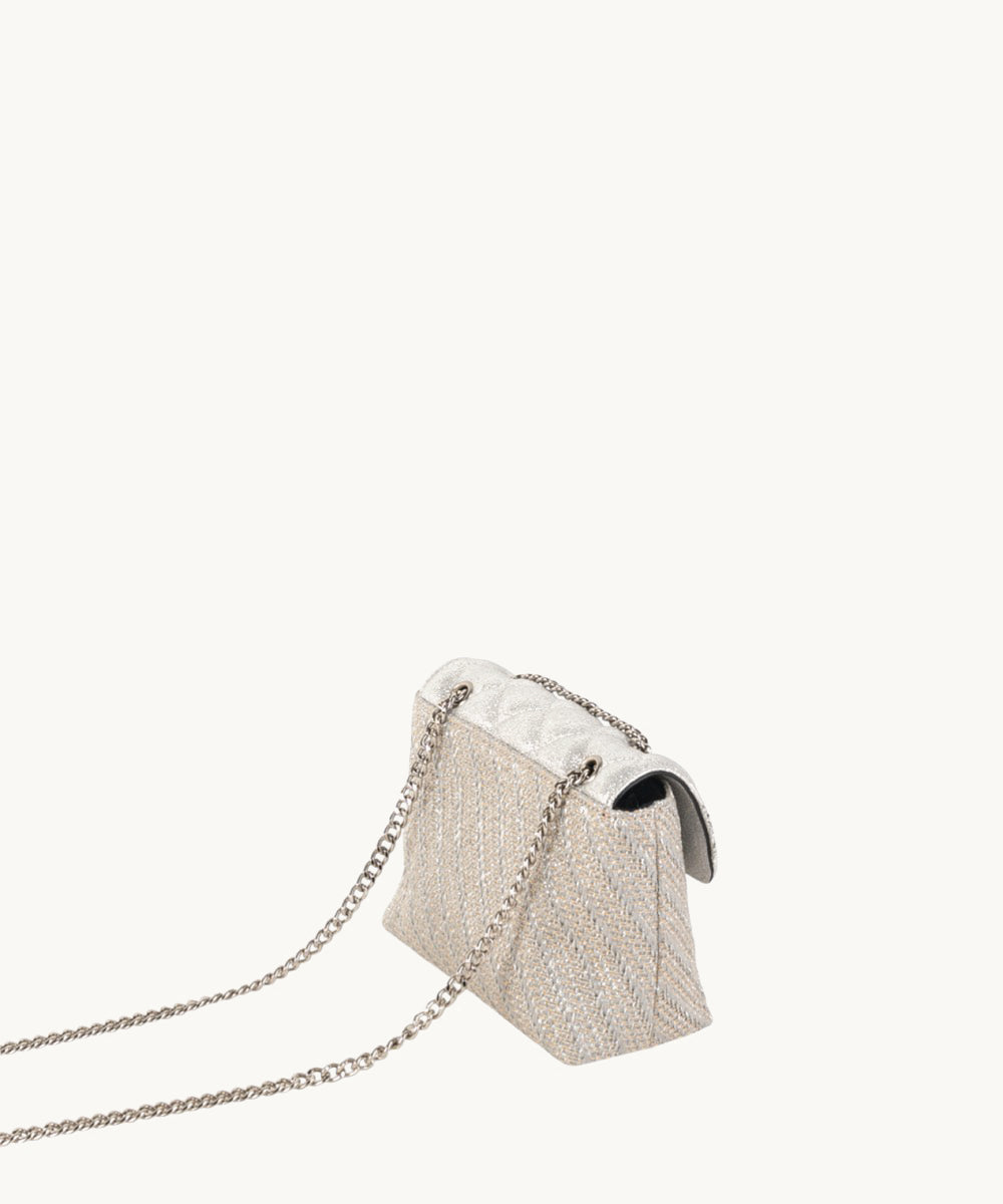 mango-bolso-bandolera-dalila-de-pu-y-rafia-color-plata-50-dto image 5