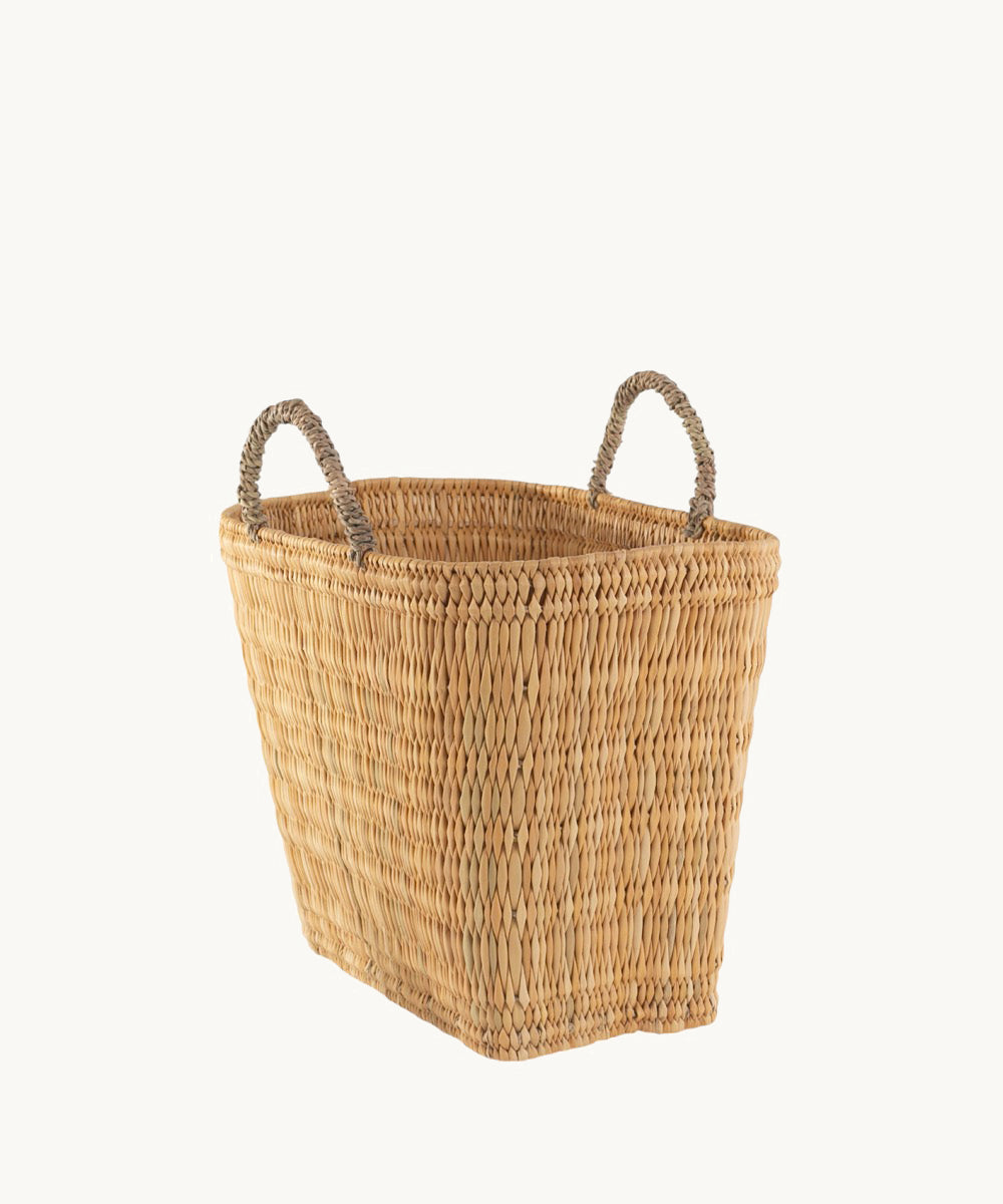 kbas-capazo-de-junquillo-tama-o-grande-bolso-de-fibra-natural-con-asa-de-mano-y- image 4