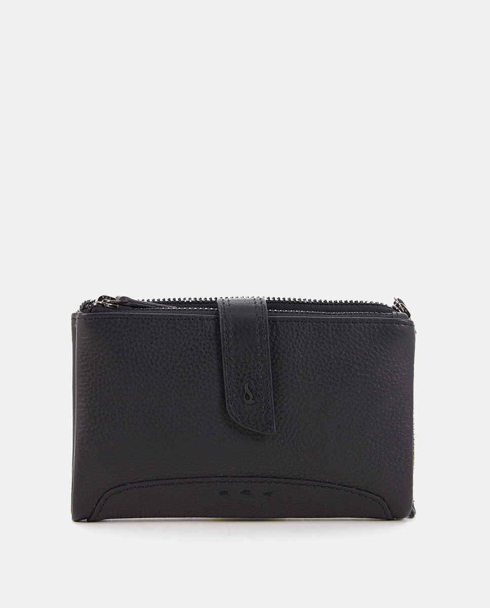 abbacino-cartera-mediana-piel-negra-vacuna-premium image 1