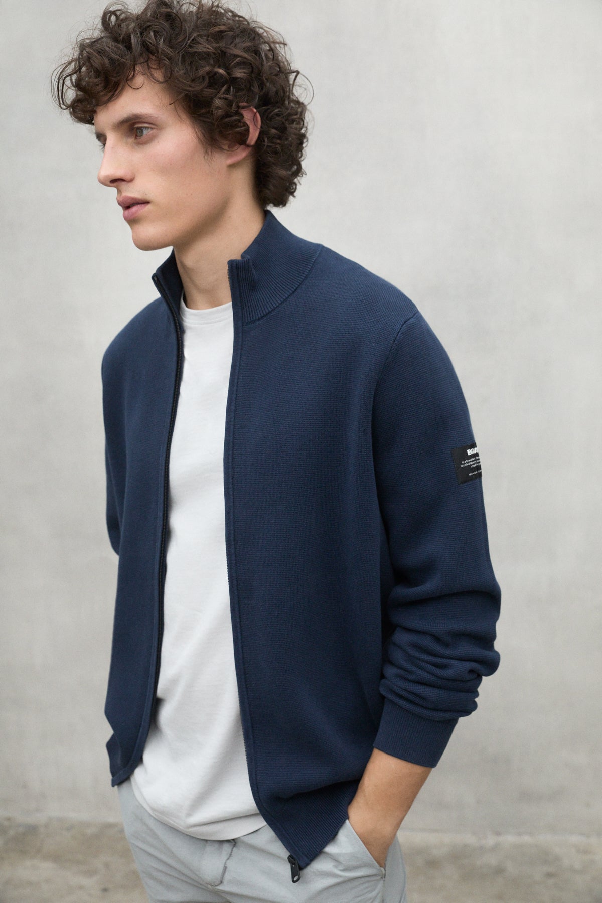 jersey-mandarina-azul-marino-de-ecoalf-para-hombre image 2