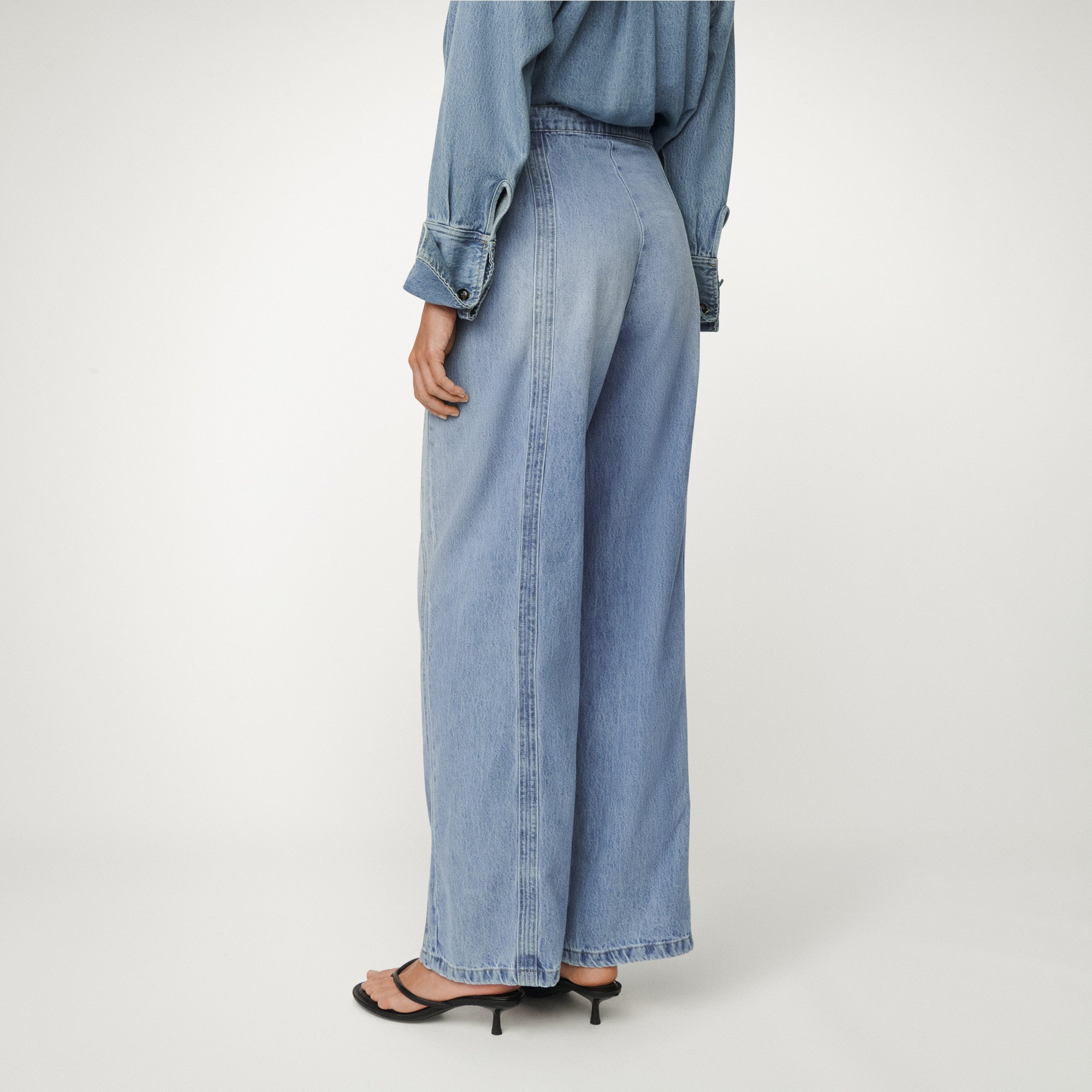 lois-rose-pantal-n-de-mujer-de-tiro-alto-y-pierna-ancha-100-lino-cierre-lateral image 3