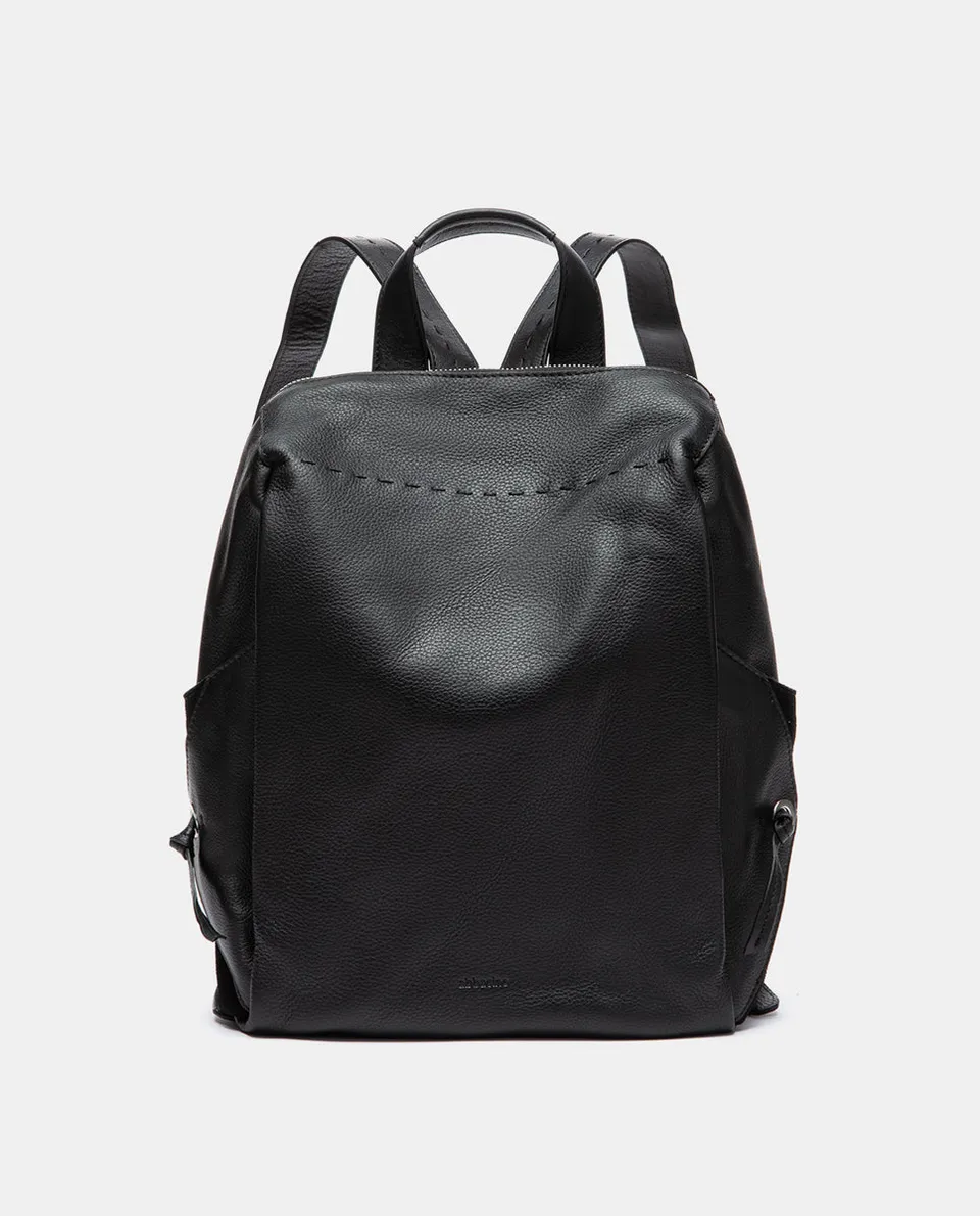 abbacino-mochila-piel-negro-minimalista image 1
