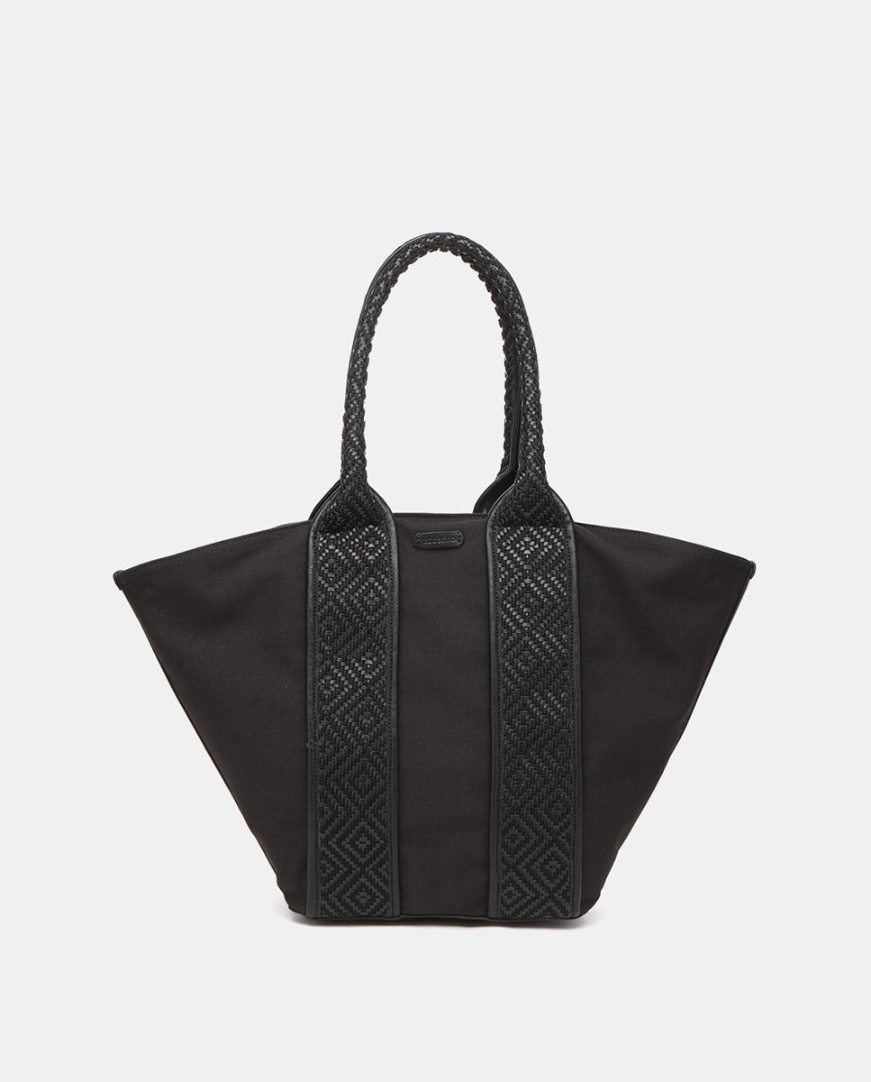 shopper-abbacino-negro-reciclado-bordado image 1