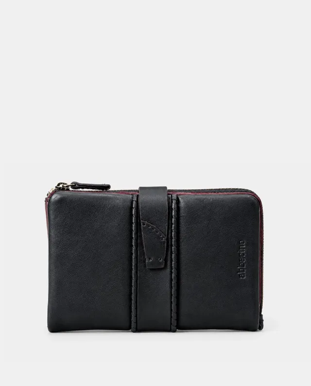 abbacino-cartera-mediana-de-mujer-en-piel-negra-trenzada image 1