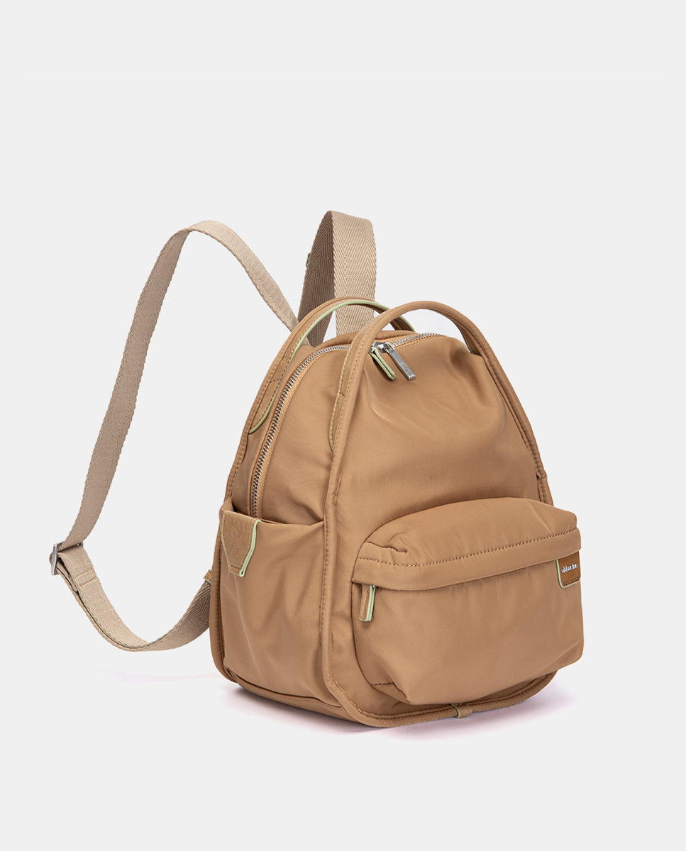 abbacino-mochila-tejido-camel-reciclada-gran-capacidad image 2