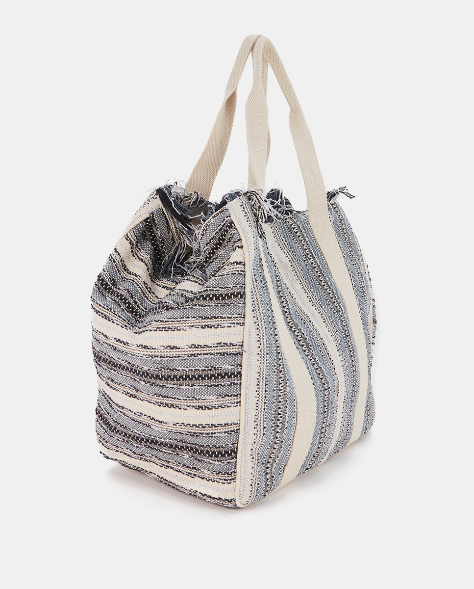 abbacino-bolsa-playa-mujer-algod-n-negro-bordada image 2