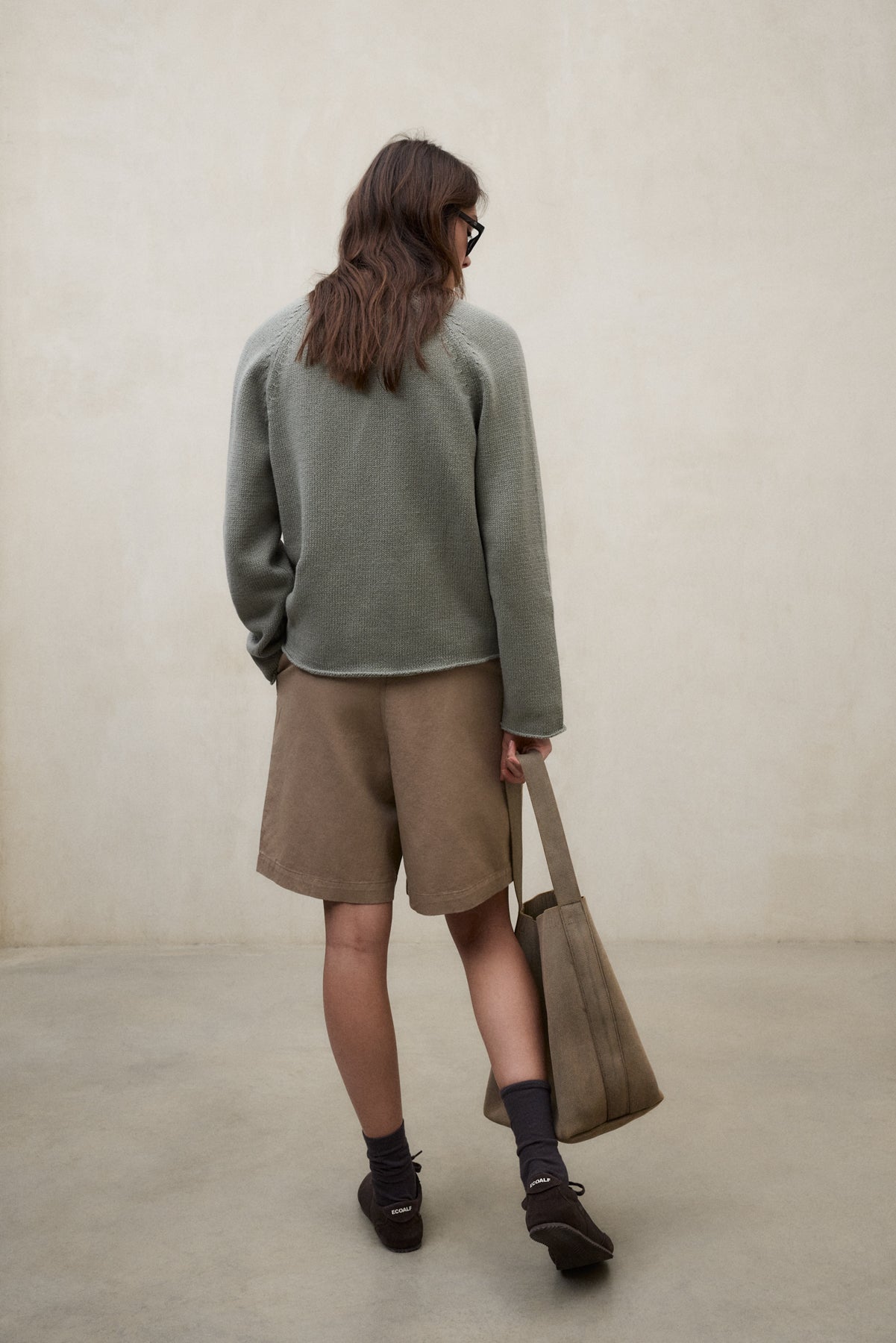 ecoalf-jersey-nour-verde-de-punto-oversize-para-mujer image 3