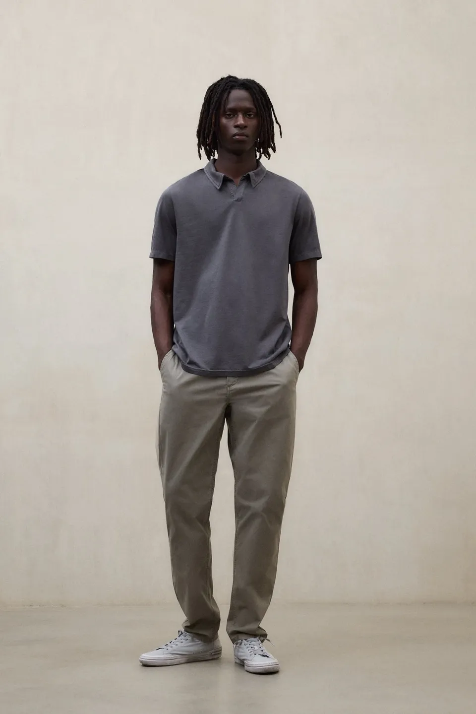 ecoalf-polo-enzo-gris-oscuro-polo-de-algod-n-reciclado-para-hombre image 1