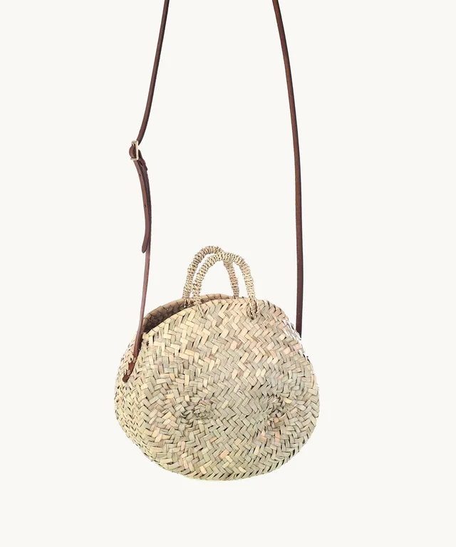bolso-bandolera-kbas-de-fibra-natural-palma-con-asa-de-cuero image 1