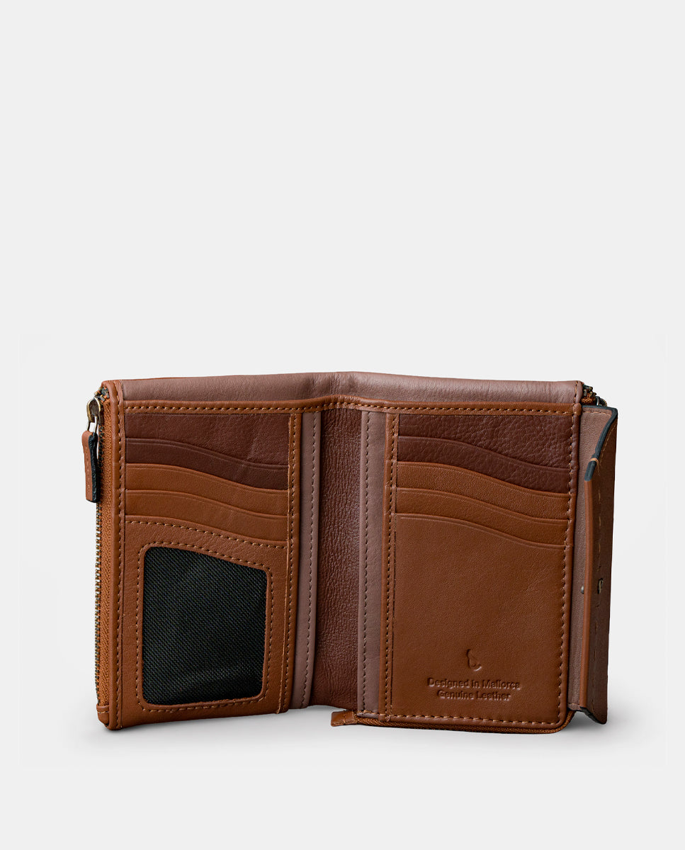 abbacino-cartera-mediana-piel-cognac-mujer image 2