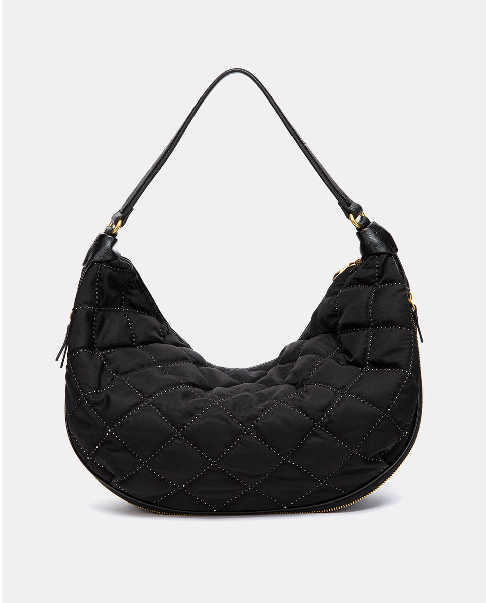 abbacino-bolso-de-hombro-acolchado-negro-reciclado image 3