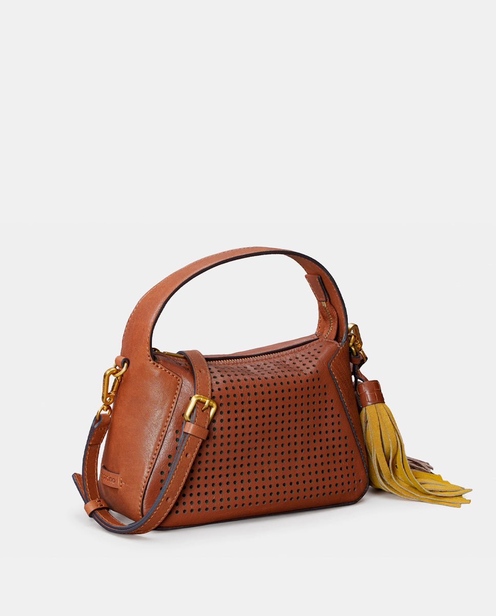 abbacino-bolso-de-mano-piel-troquelada-cognac image 8